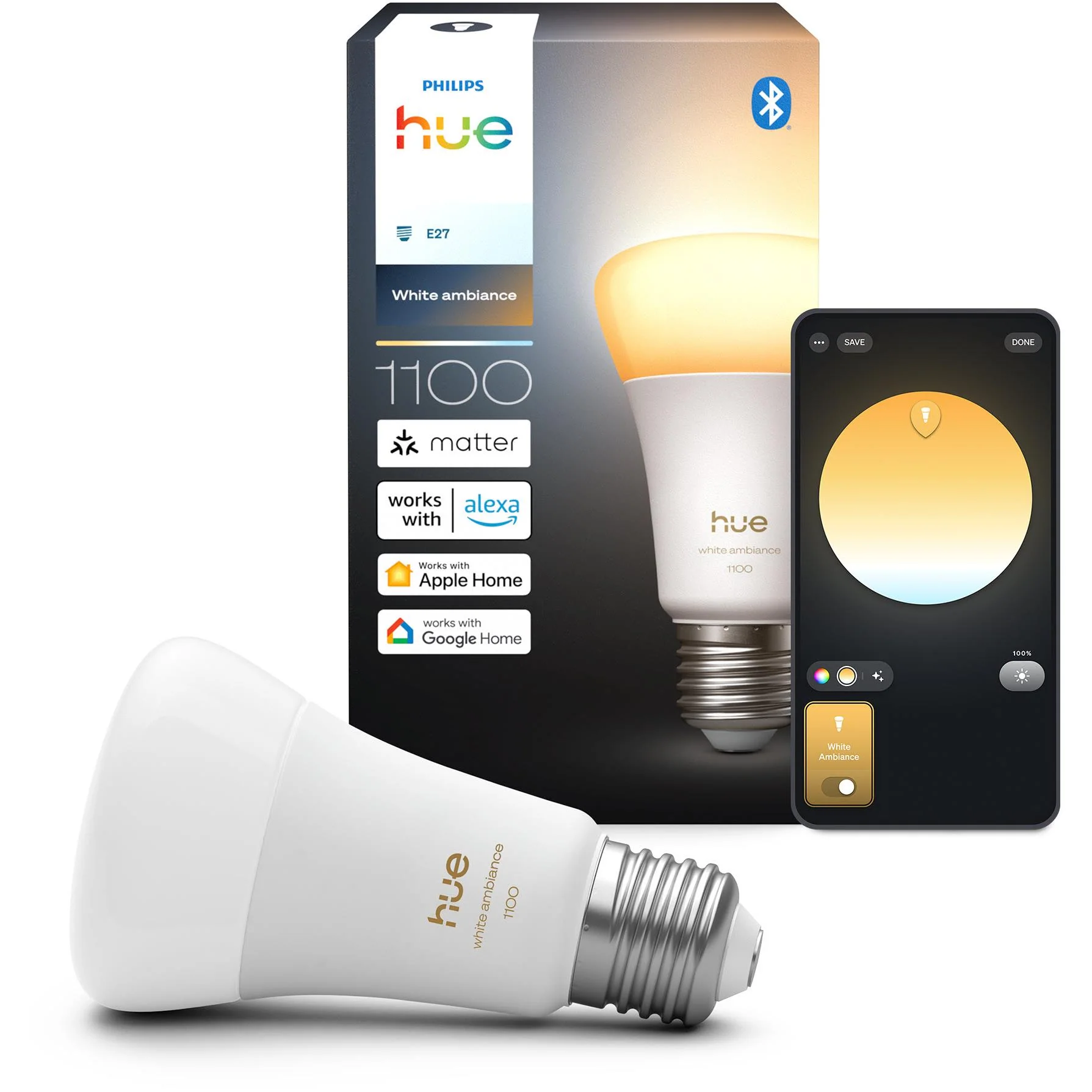 Philips Hue White/Colour 15W A67 E27 Bulb - Image 2