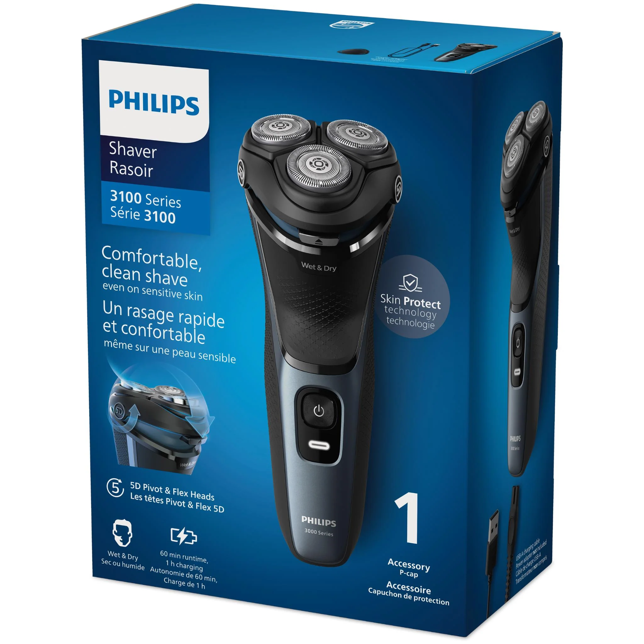 Philips Shaver Series 3000 Wet & Dry Electric Shaver - Image 3