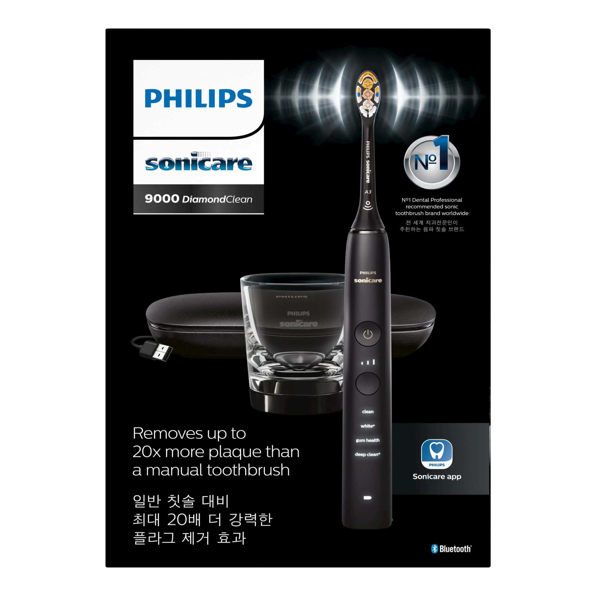 Philips Sonicare DiamondClean 9000 Electric Toothbrush (Black) - Image 3