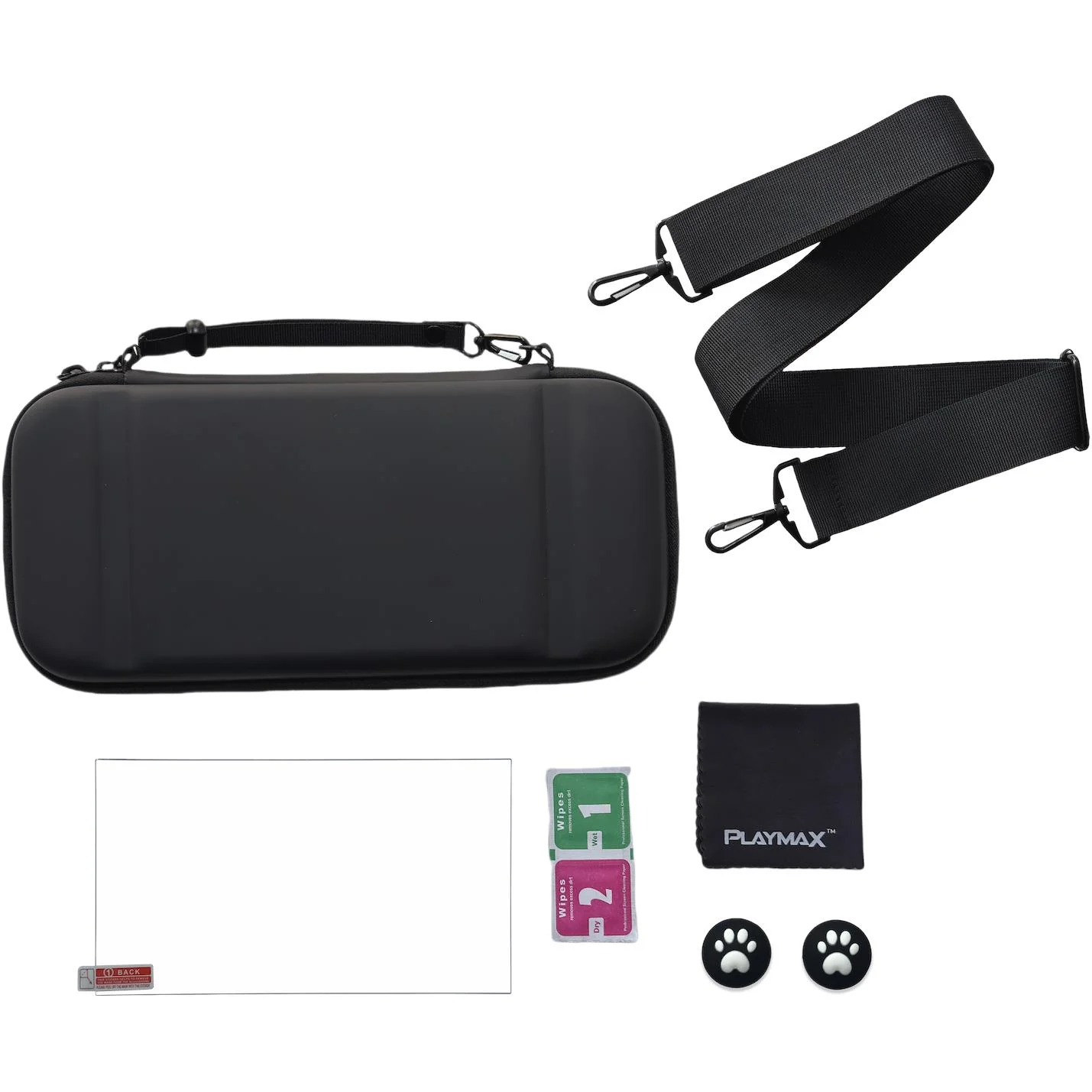 Playmax Deluxe Travel Case Bundle for Nintendo Switch 2 (Black)