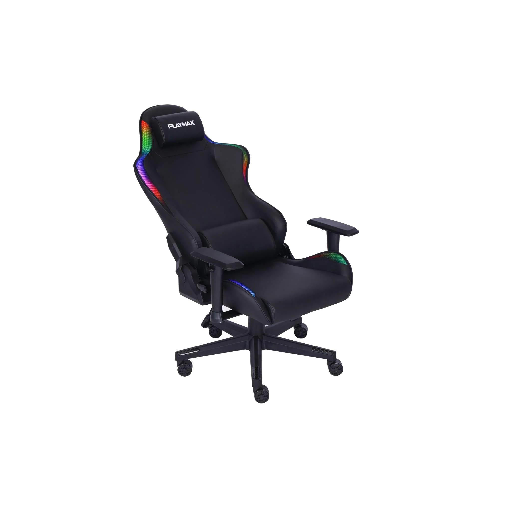 Playmax Elite Gaming Chair with RGB and Magnetic Pillows (Black) - Image 7