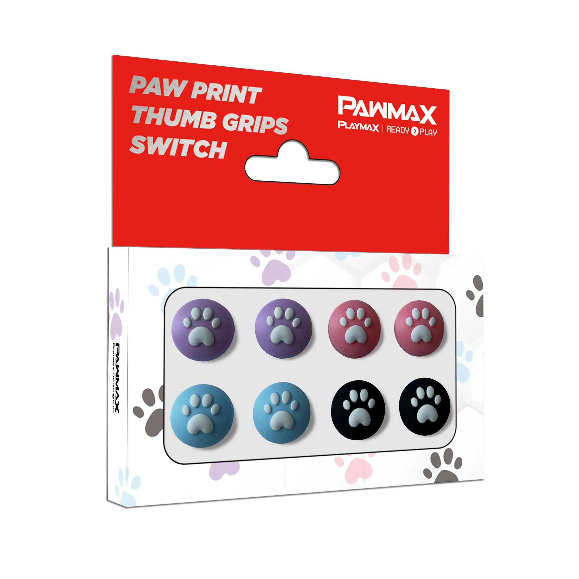 Playmax Paw Print Thumb Grips for Nintendo Switch