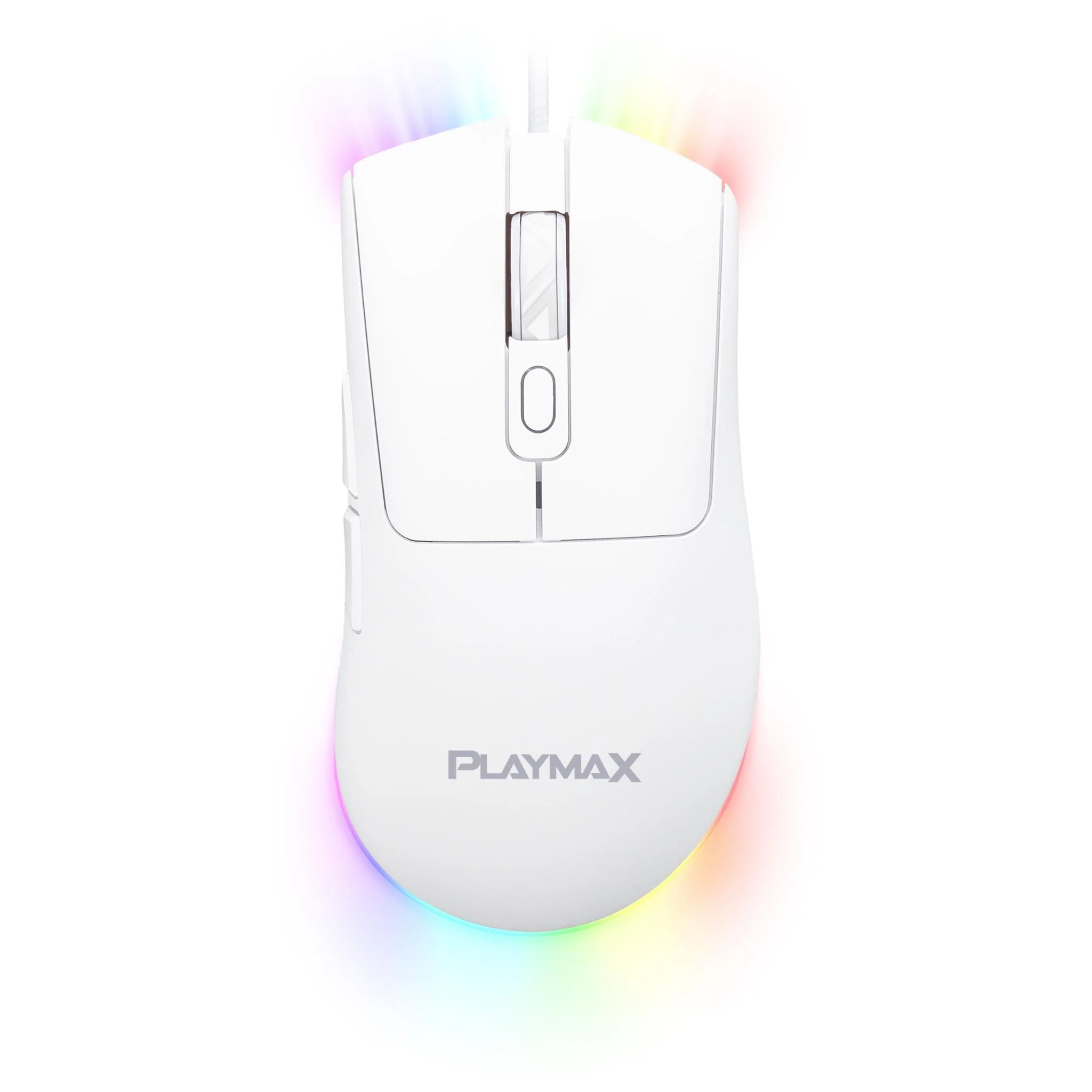 Playmax RGB Gaming Mouse and Mouse Mat Combo (White) - Image 2