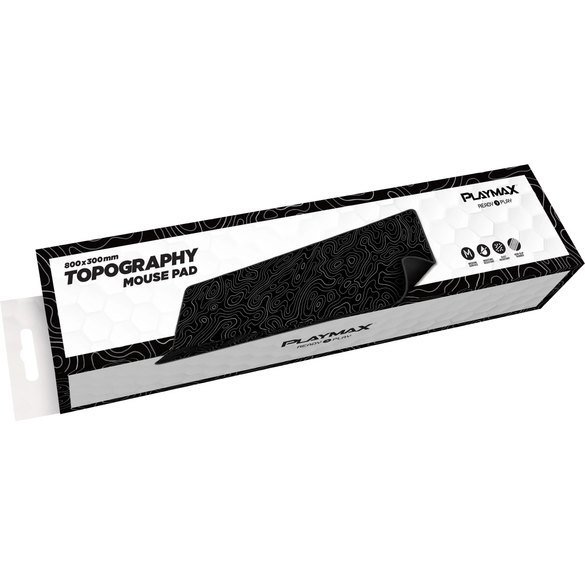 Playmax Topography X2 Mouse Mat (Black) - Image 5