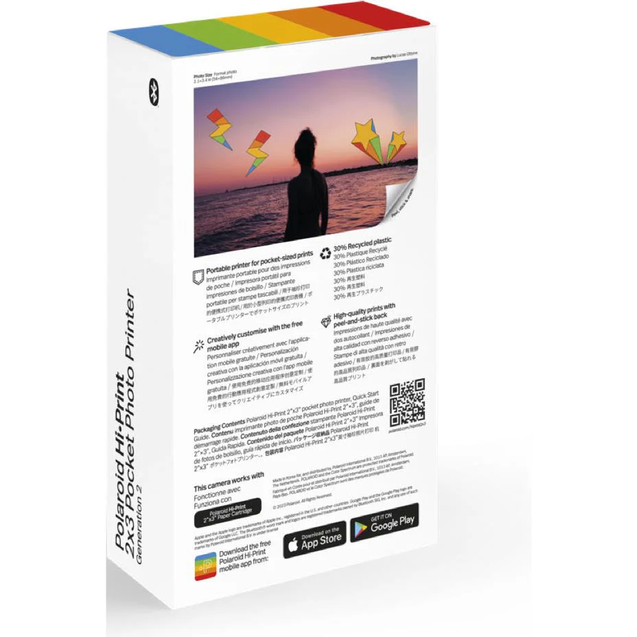 Polaroid HiPrint Gen 2 2x3 Pocket Photo Printer (White) - Image 9
