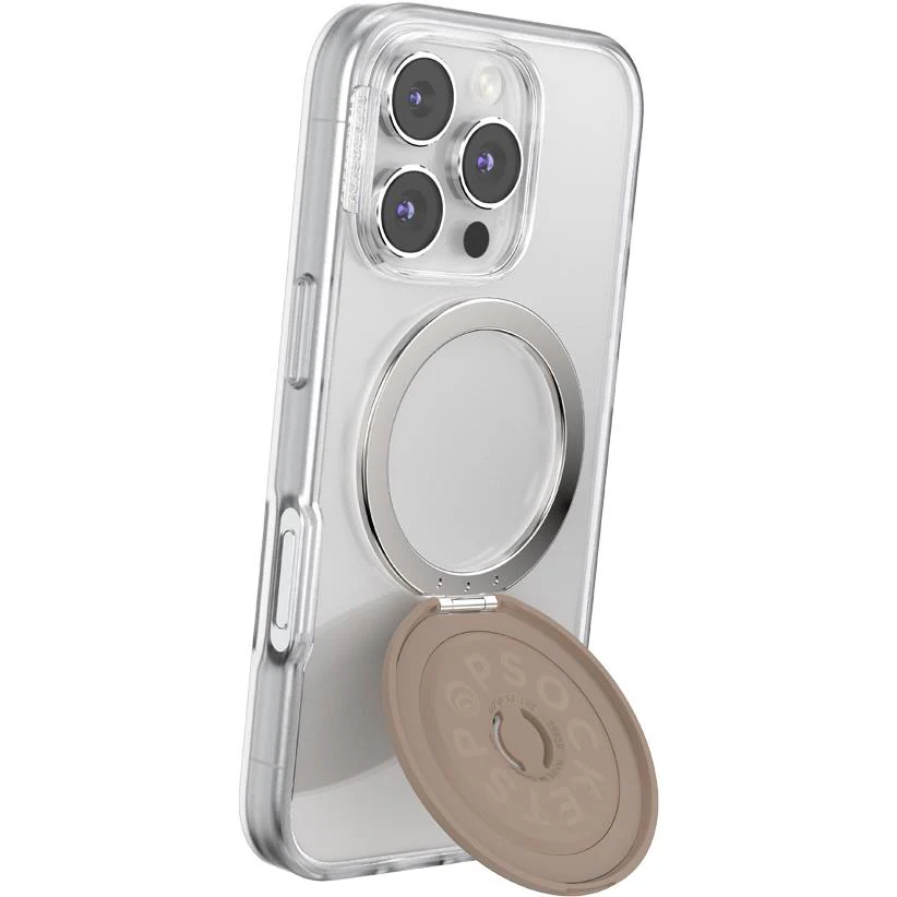 Popsockets MagSafe Kick-Out Grip & Stand (Aluminum Radial - Latte) - Image 6