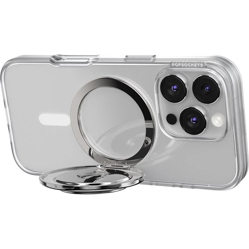 Popsockets MagSafe Kick-Out Grip & Stand (Aluminum Radial - Silver) - Image 6