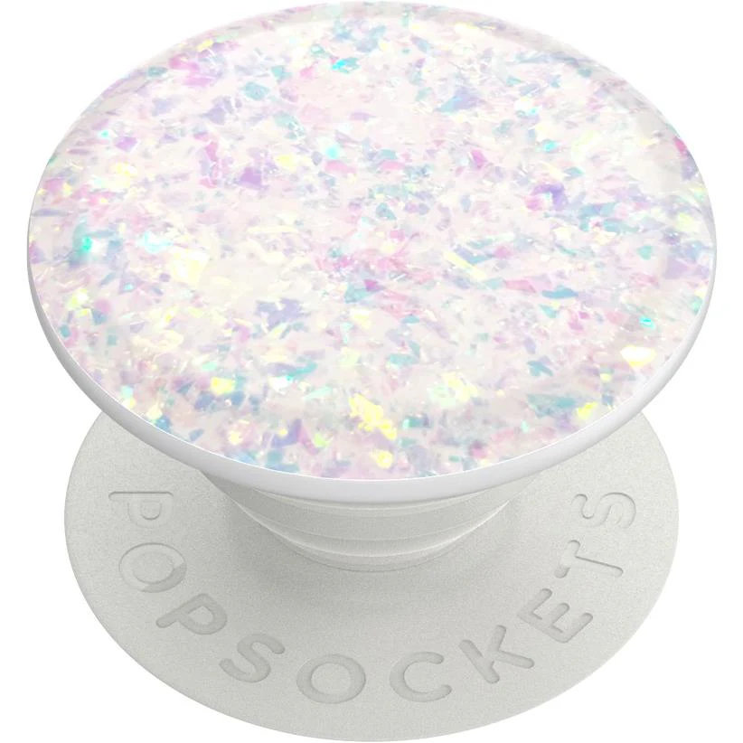 Popsockets Swappable PopGrip (Iridescent Confetti White)