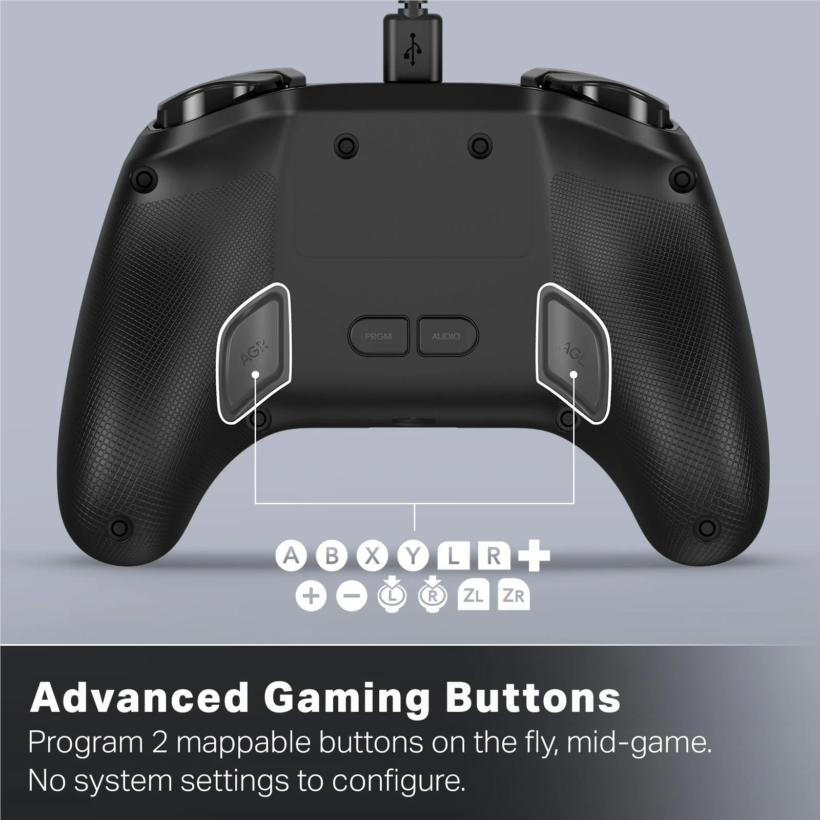 PowerA Advanced Wired Controller with Hall Effect Modules for Nintendo Switch 2 (Black) - Image 9