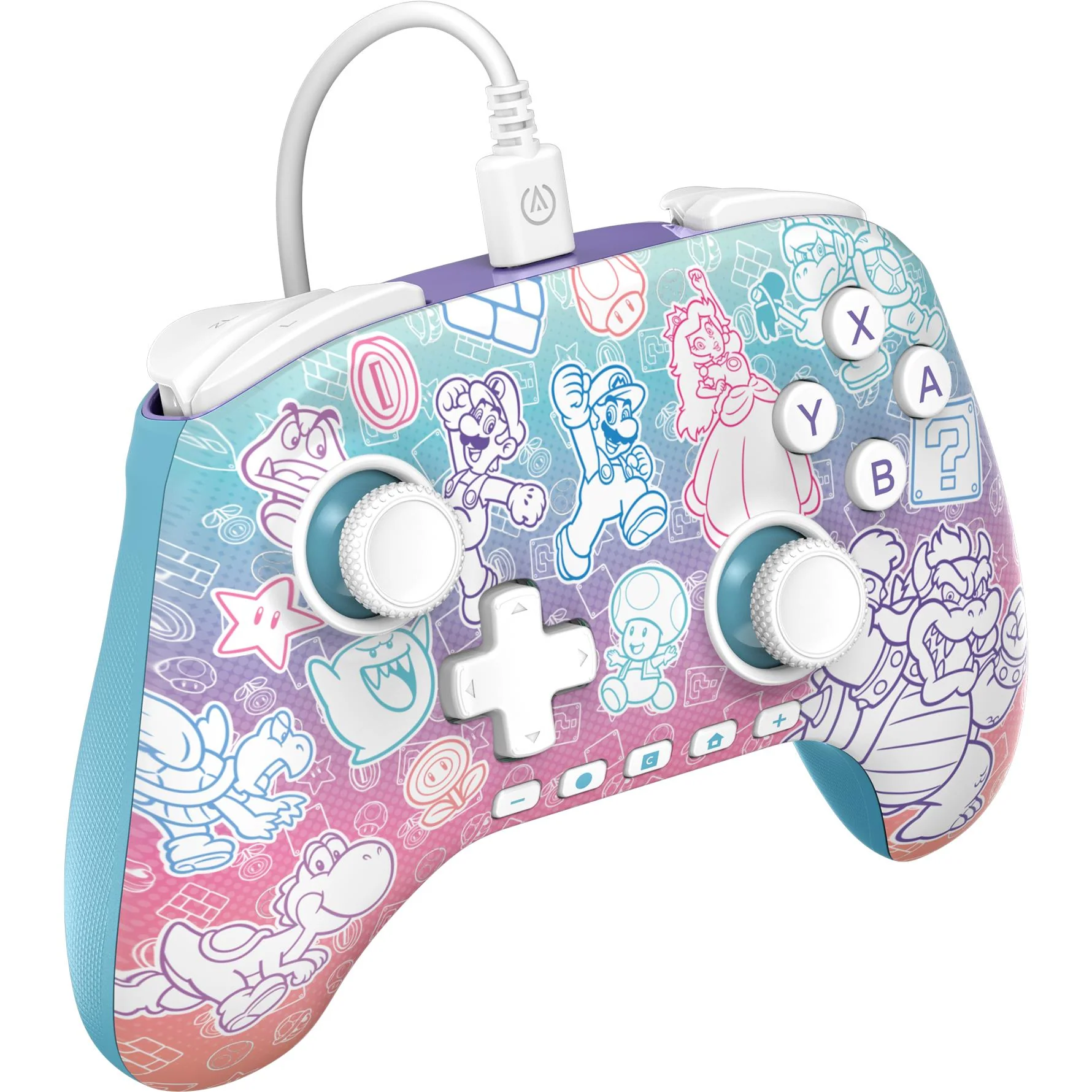 PowerA Advanced Wired Controller with Hall Effect Modules for Nintendo Switch 2 (Mushroom Kingdom) - Image 2