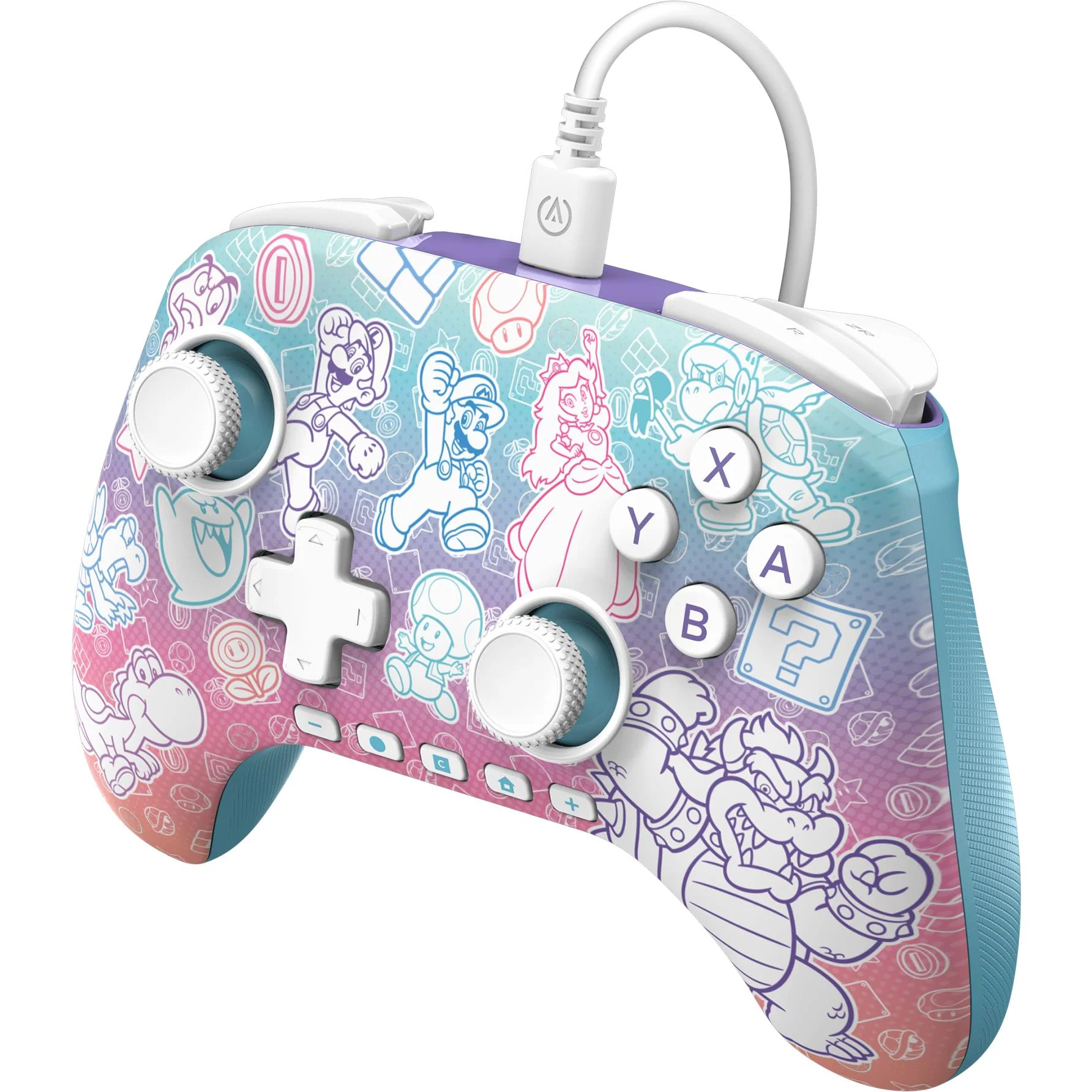 PowerA Advanced Wired Controller with Hall Effect Modules for Nintendo Switch 2 (Mushroom Kingdom) - Image 4
