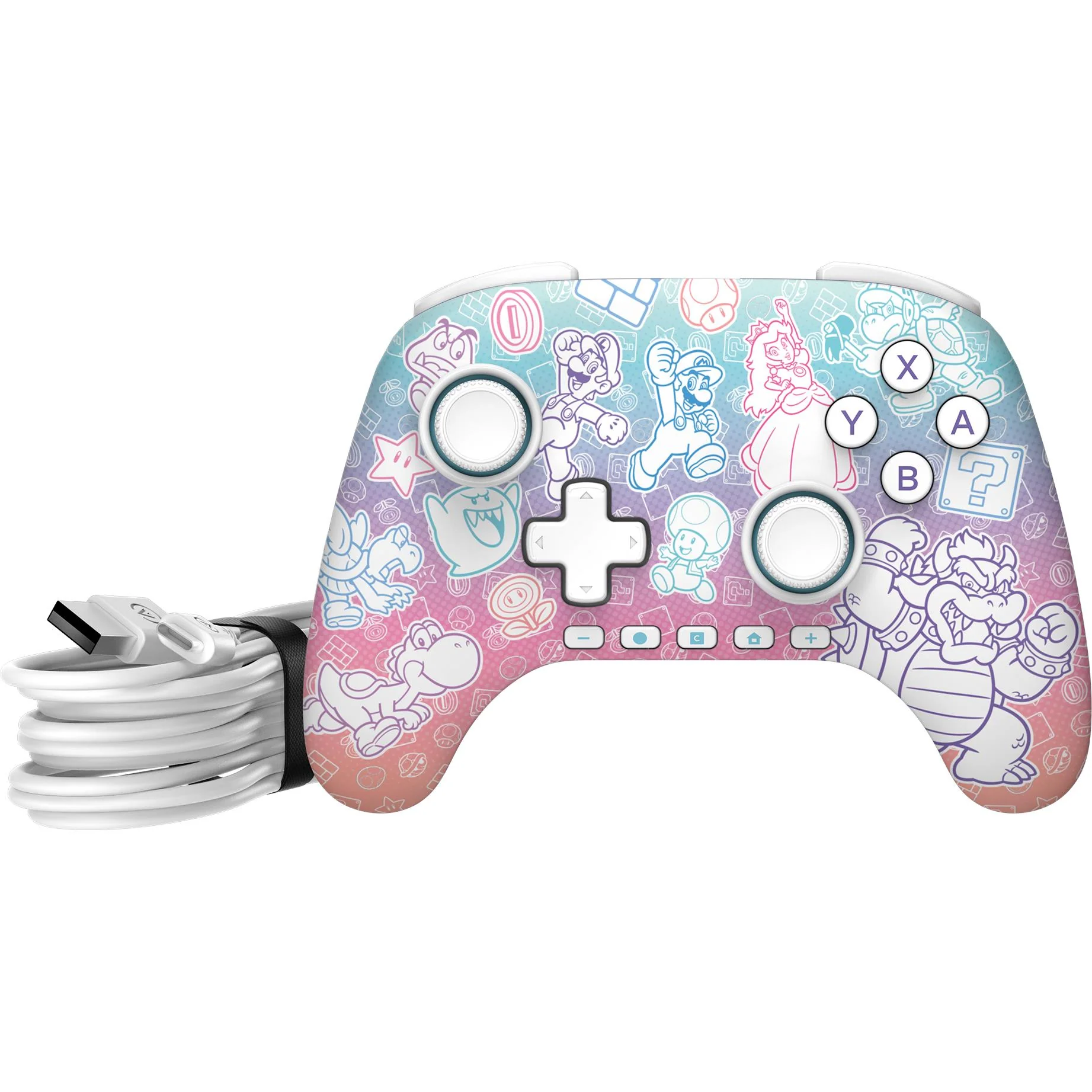 PowerA Advanced Wired Controller with Hall Effect Modules for Nintendo Switch 2 (Mushroom Kingdom) - Image 7