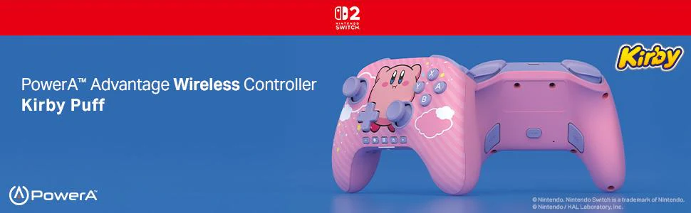 PowerA Advantage Wireless Controller with Hall Effect for Nintendo Switch 2 (Kirby Puff) - Image 13