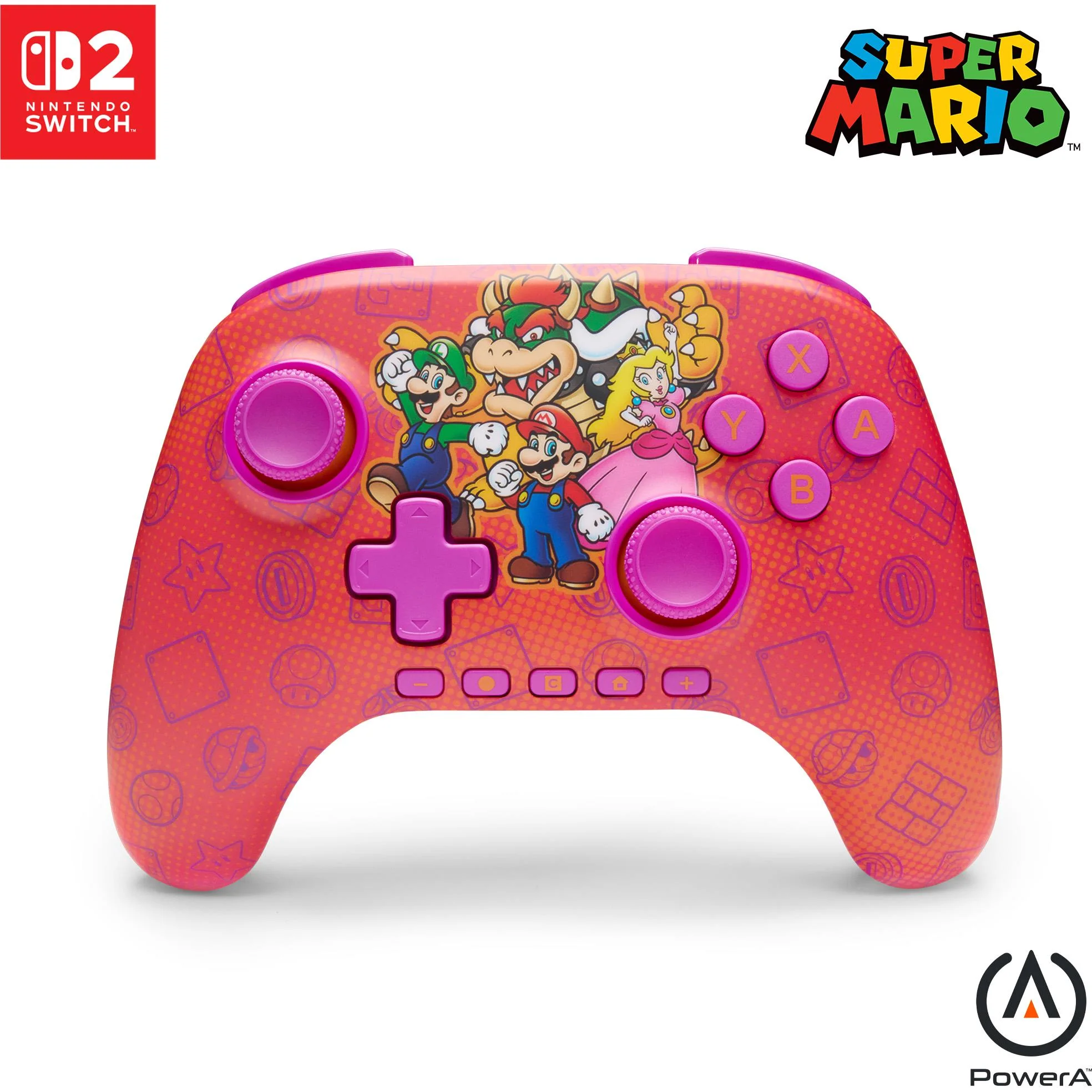 PowerA Advantage Wireless Controller with Hall Effect for Nintendo Switch 2 (Super Mario and Friends) - Image 2