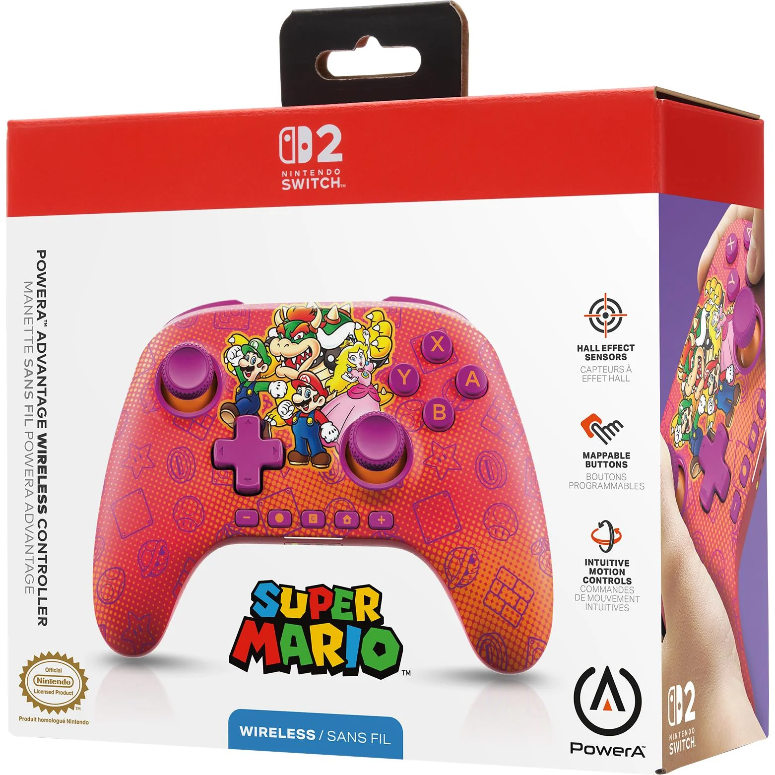 PowerA Advantage Wireless Controller with Hall Effect for Nintendo Switch 2 (Super Mario and Friends) - Image 9