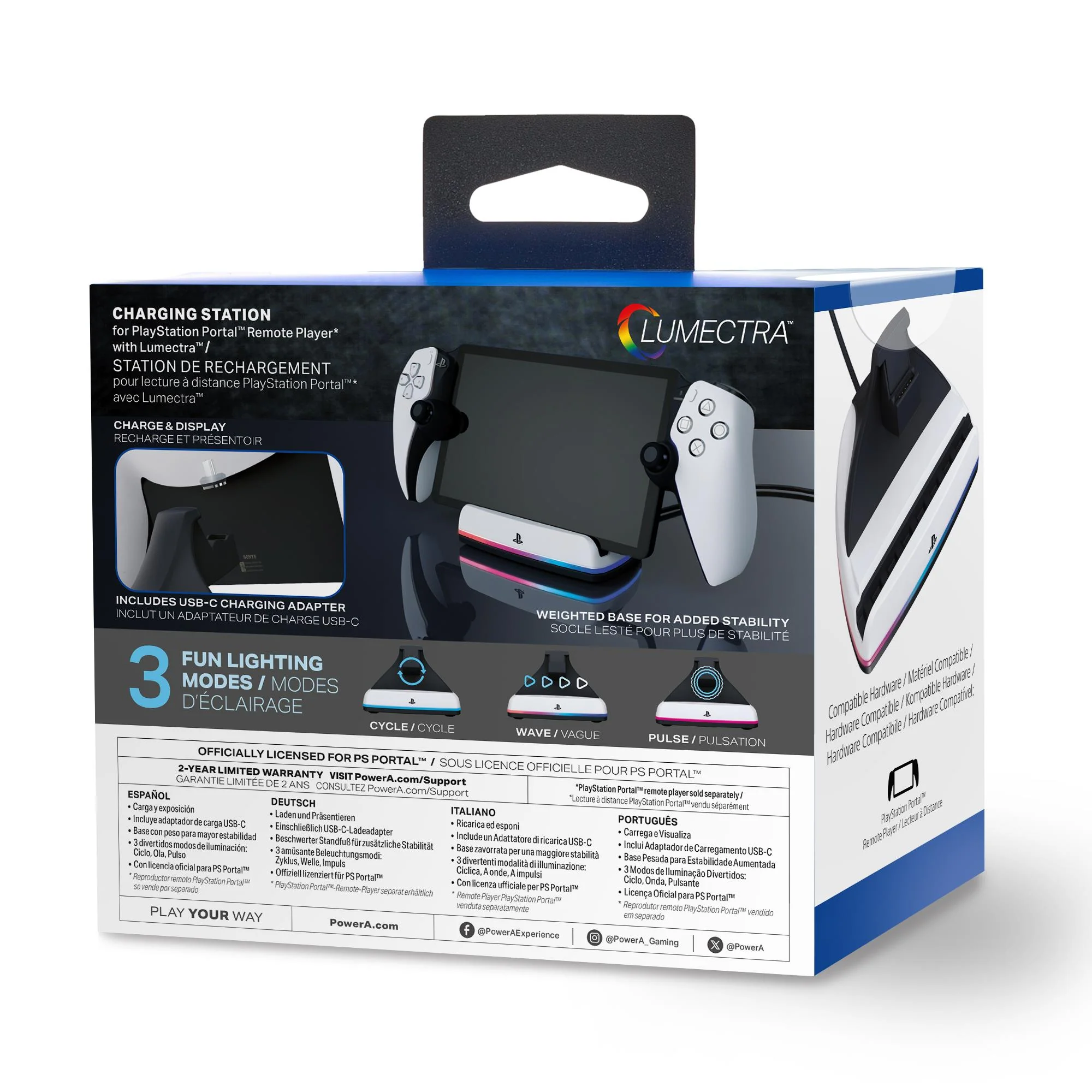 PowerA Charging Station for PlayStation Portal Remote Player with Lumectra - Image 10