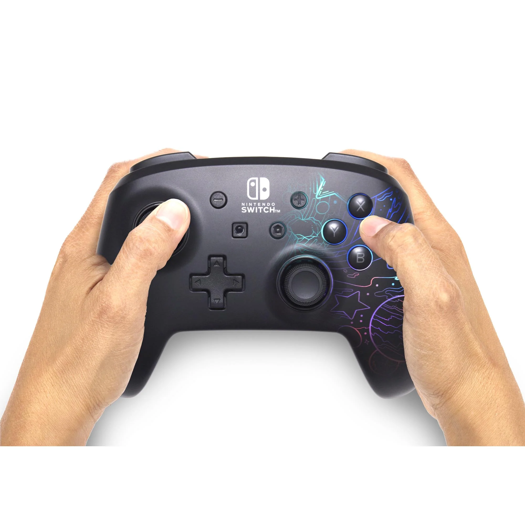 PowerA Etched Lumectra Enhanced Wireless Controller for Nintendo Switch (Galactic Vortex) - Image 15