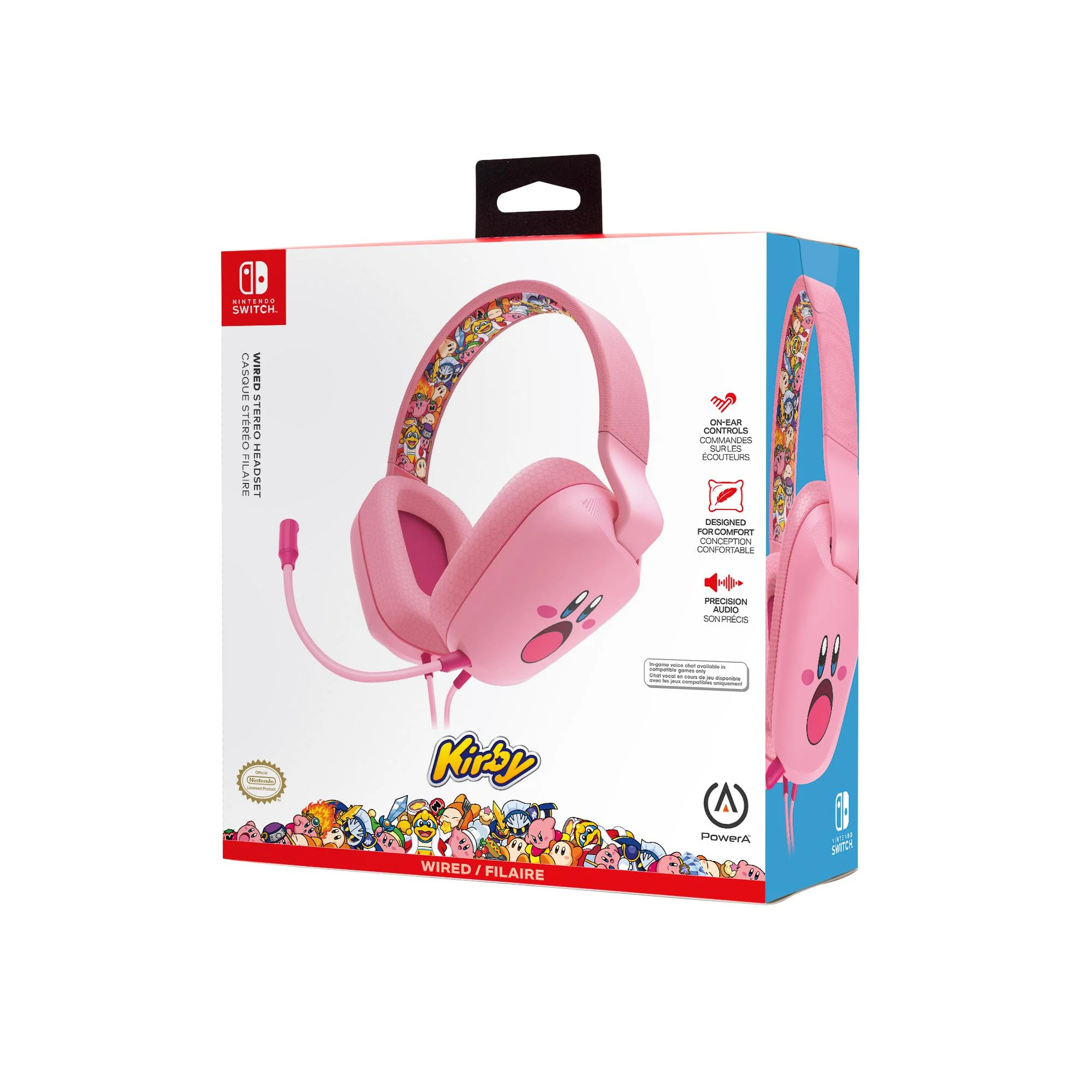 PowerA Wired Stereo Headset for Nintendo Switch (Kirby Mouthful Mode) - Image 11