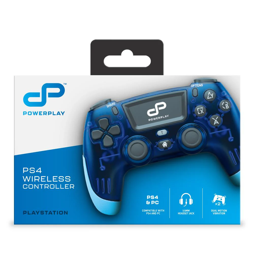 PowerPlay Wireless Controller for PS4 (Translucent Blue) - Image 4