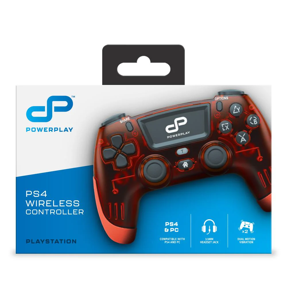 PowerPlay Wireless Controller for PS4 (Translucent Red) - Image 4