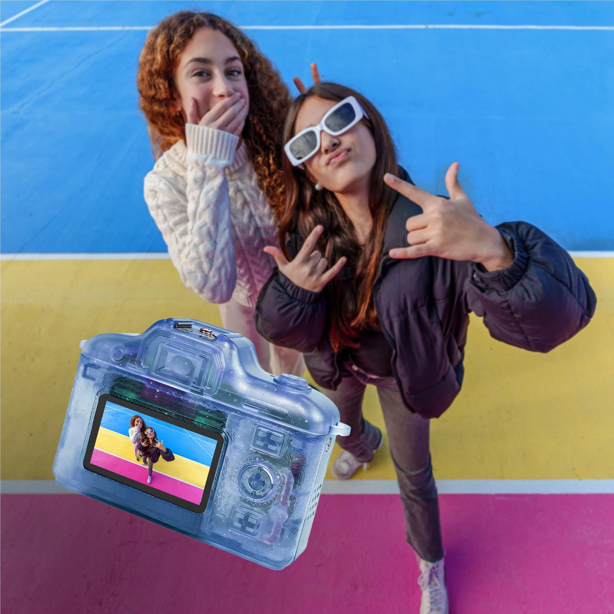 Powerwave SnapGo Mini Compact Camera (Baby Blue) - Image 5