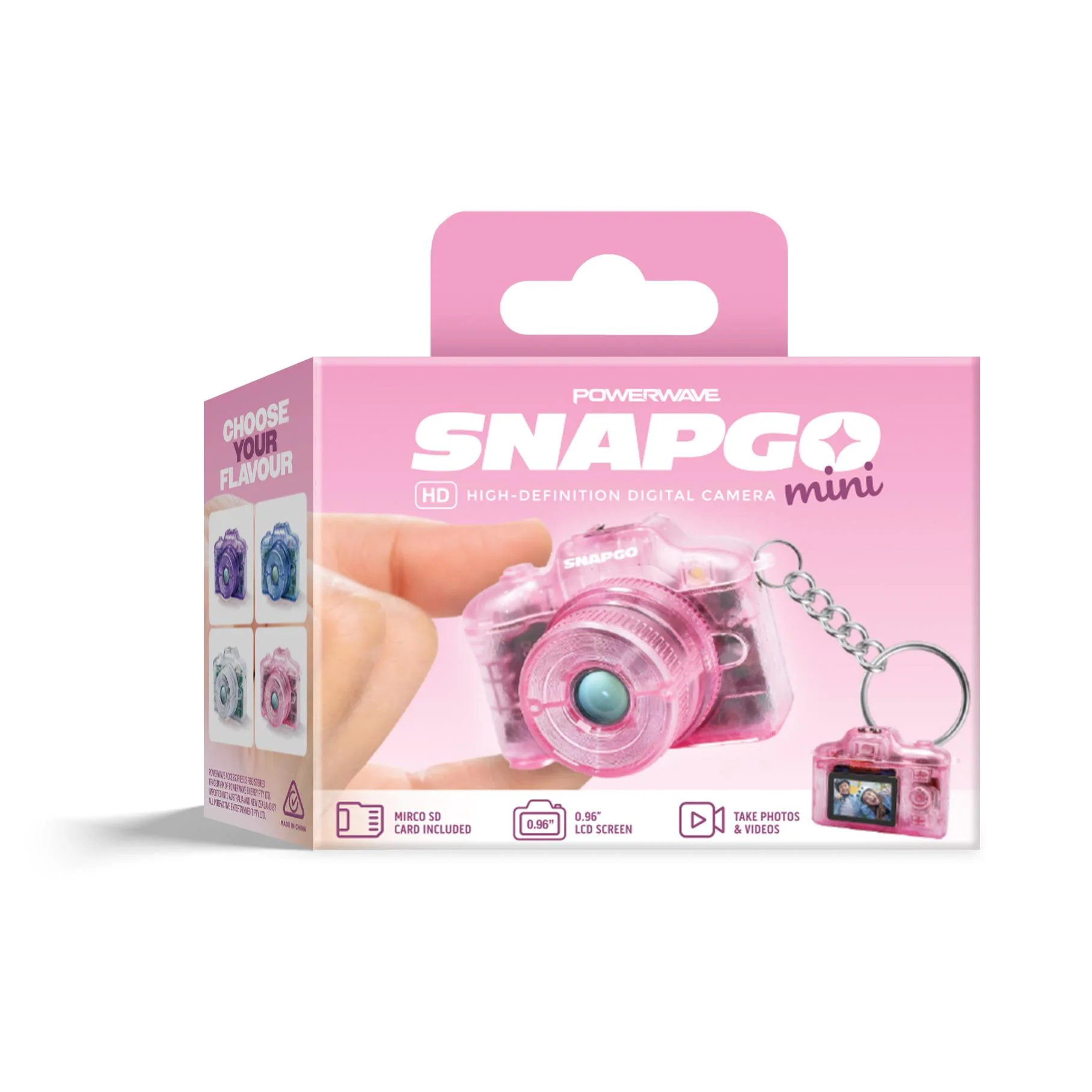 Powerwave SnapGo Mini Compact Camera (Flamingo)