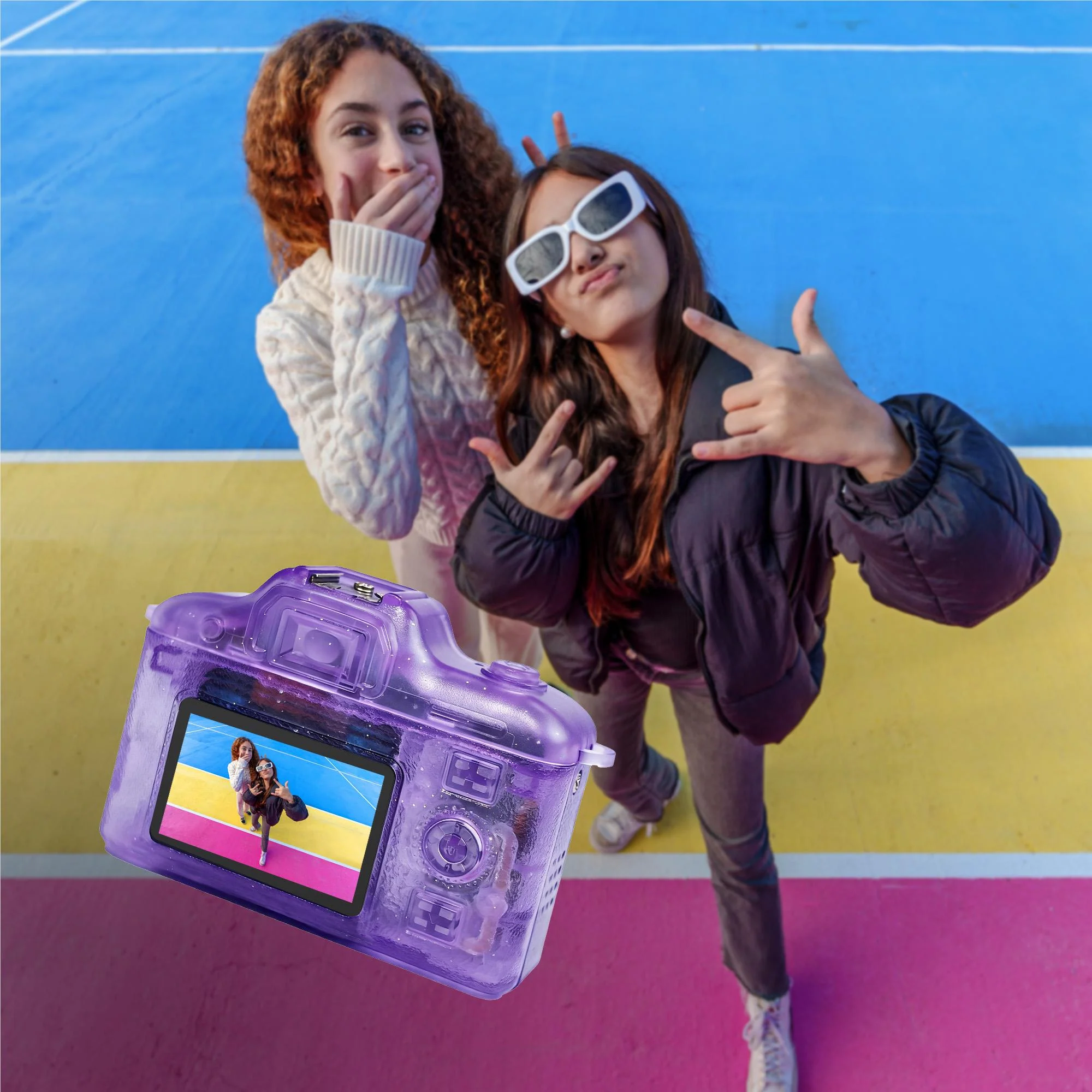 Powerwave SnapGo Mini Compact Camera (Royal Purple) - Image 5