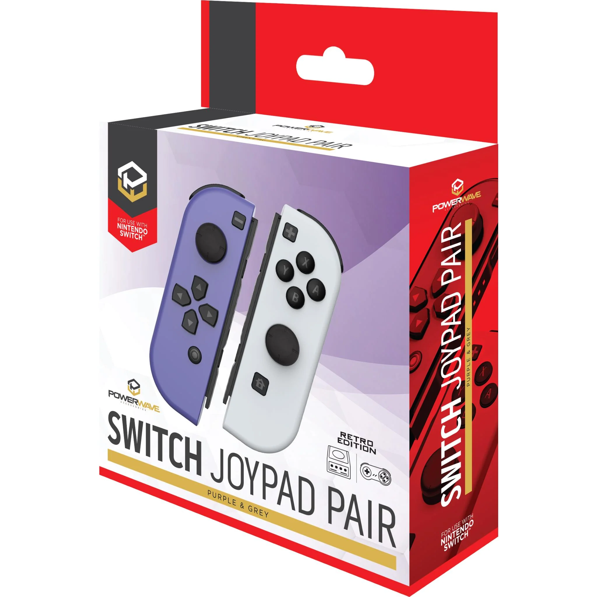 Powerwave Switch Joypad Retro Edition (Purple & Grey)