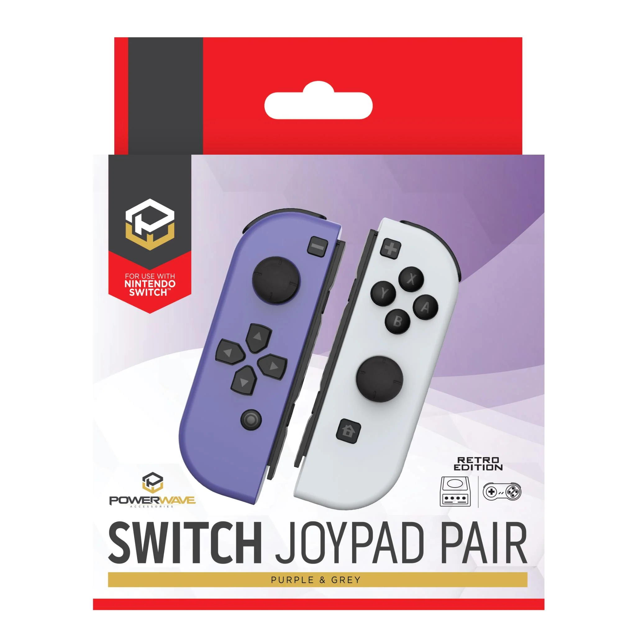 Powerwave Switch Joypad Retro Edition (Purple & Grey) - Image 5