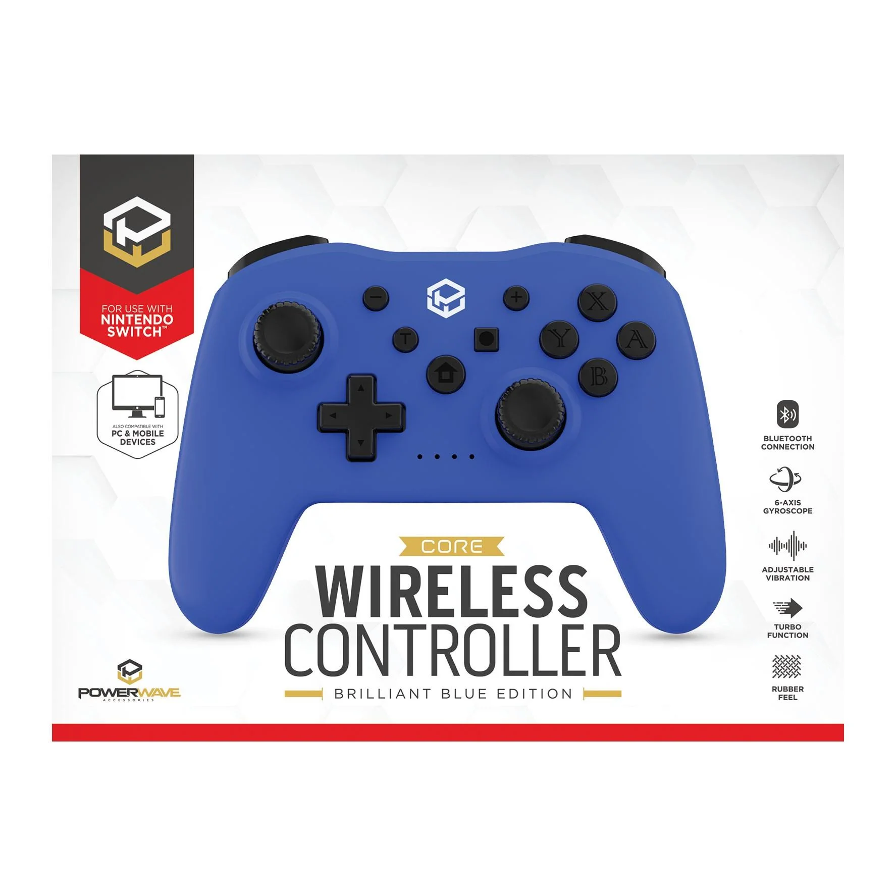 Powerwave Wireless Controller for Nintendo Switch (Brilliant Blue) - Image 4