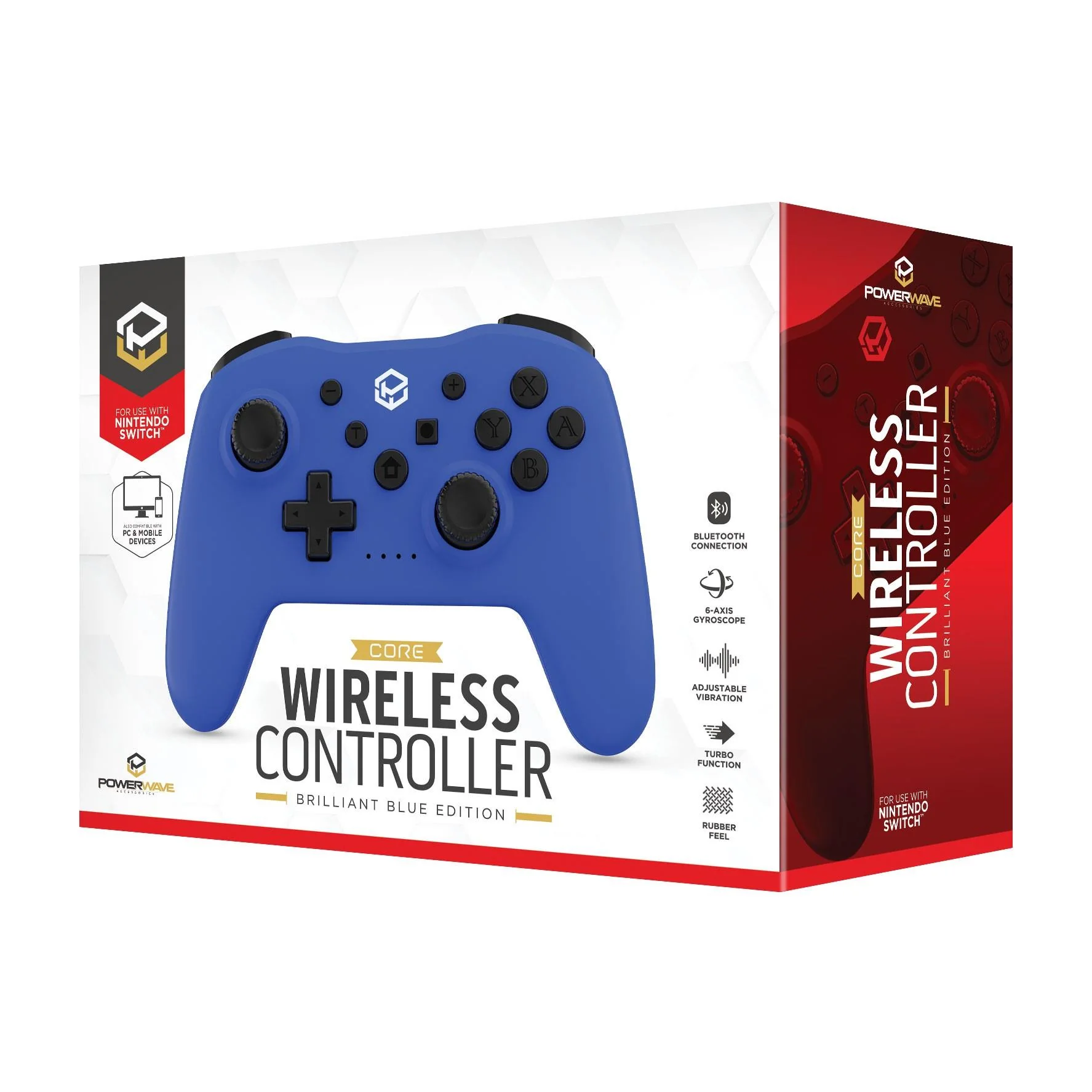 Powerwave Wireless Controller for Nintendo Switch (Brilliant Blue) - Image 5