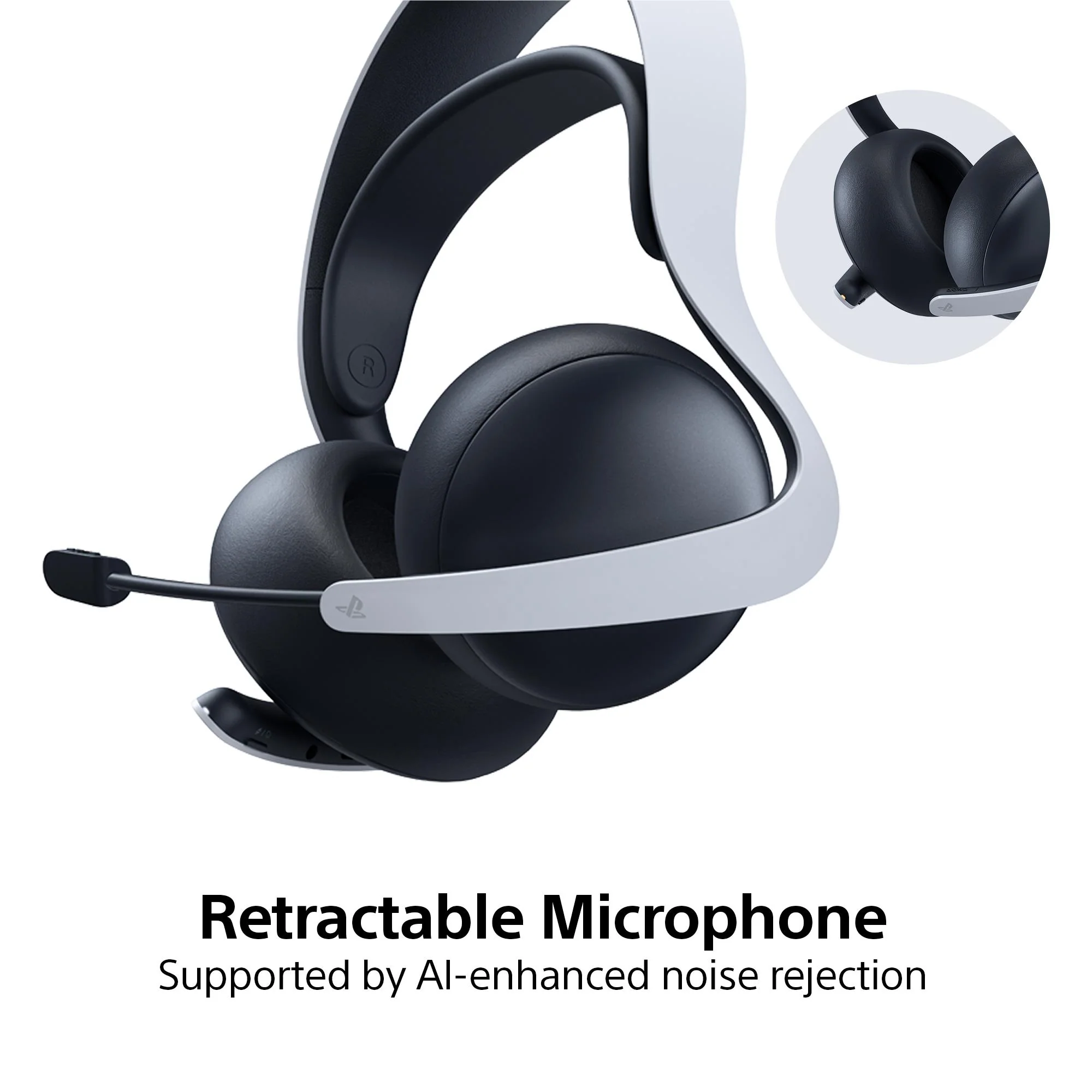 PS5 PlayStation 5 PULSE Elite Wireless Headset (White) - Image 4