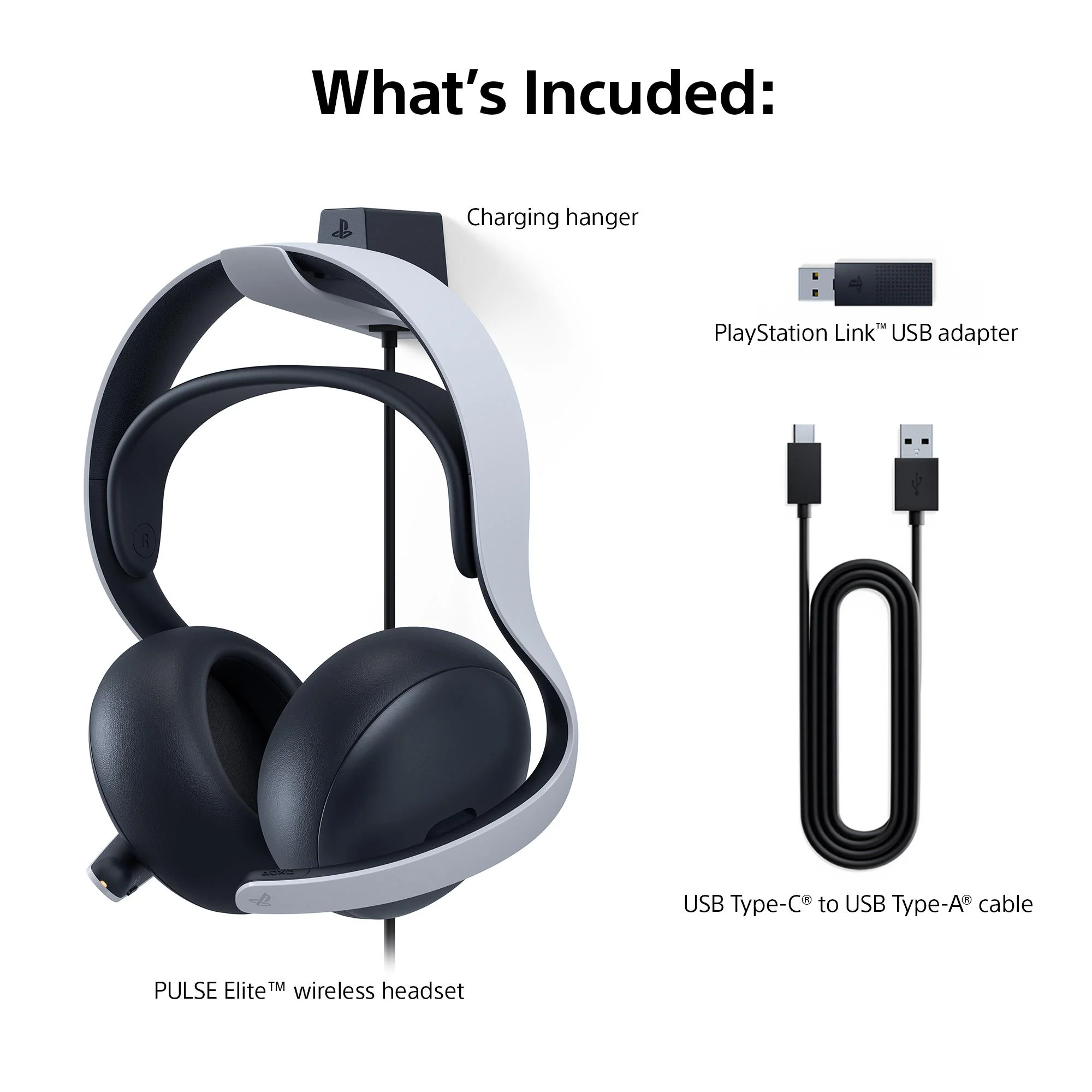 PS5 PlayStation 5 PULSE Elite Wireless Headset (White) - Image 5