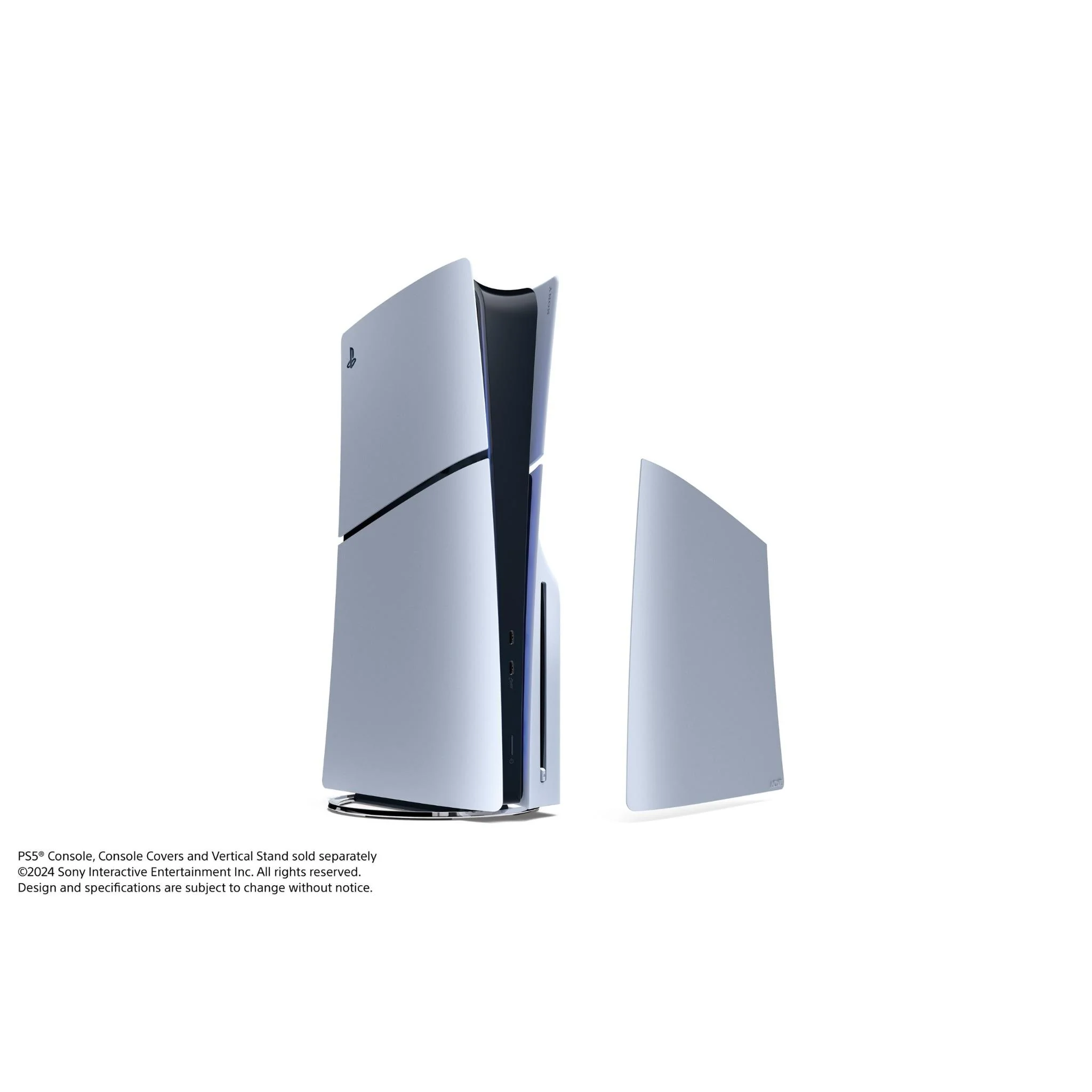PS5 Slim Console Covers (Sterling Silver) - Image 2