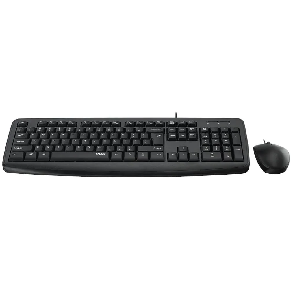 Rapoo NX1600 Wired Mouse & Keyboard Combo (Black) - Image 3