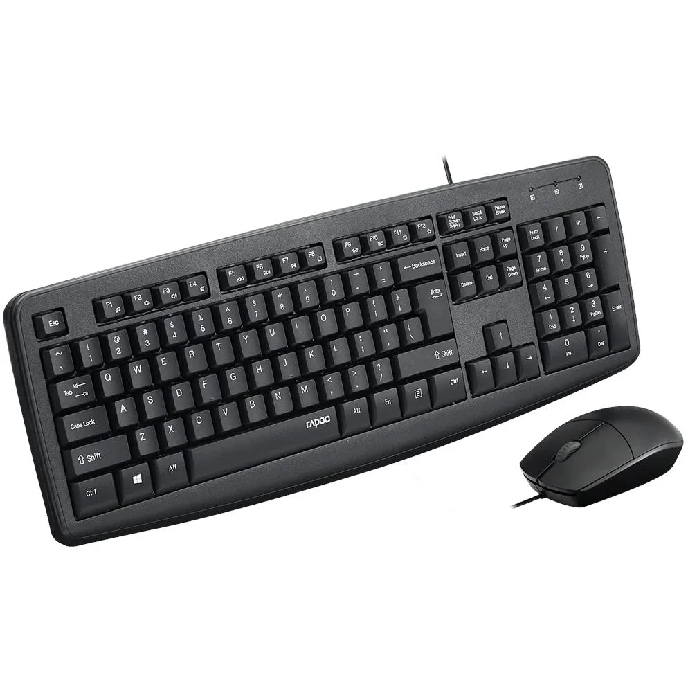 Rapoo NX1600 Wired Mouse & Keyboard Combo (Black) - Image 5