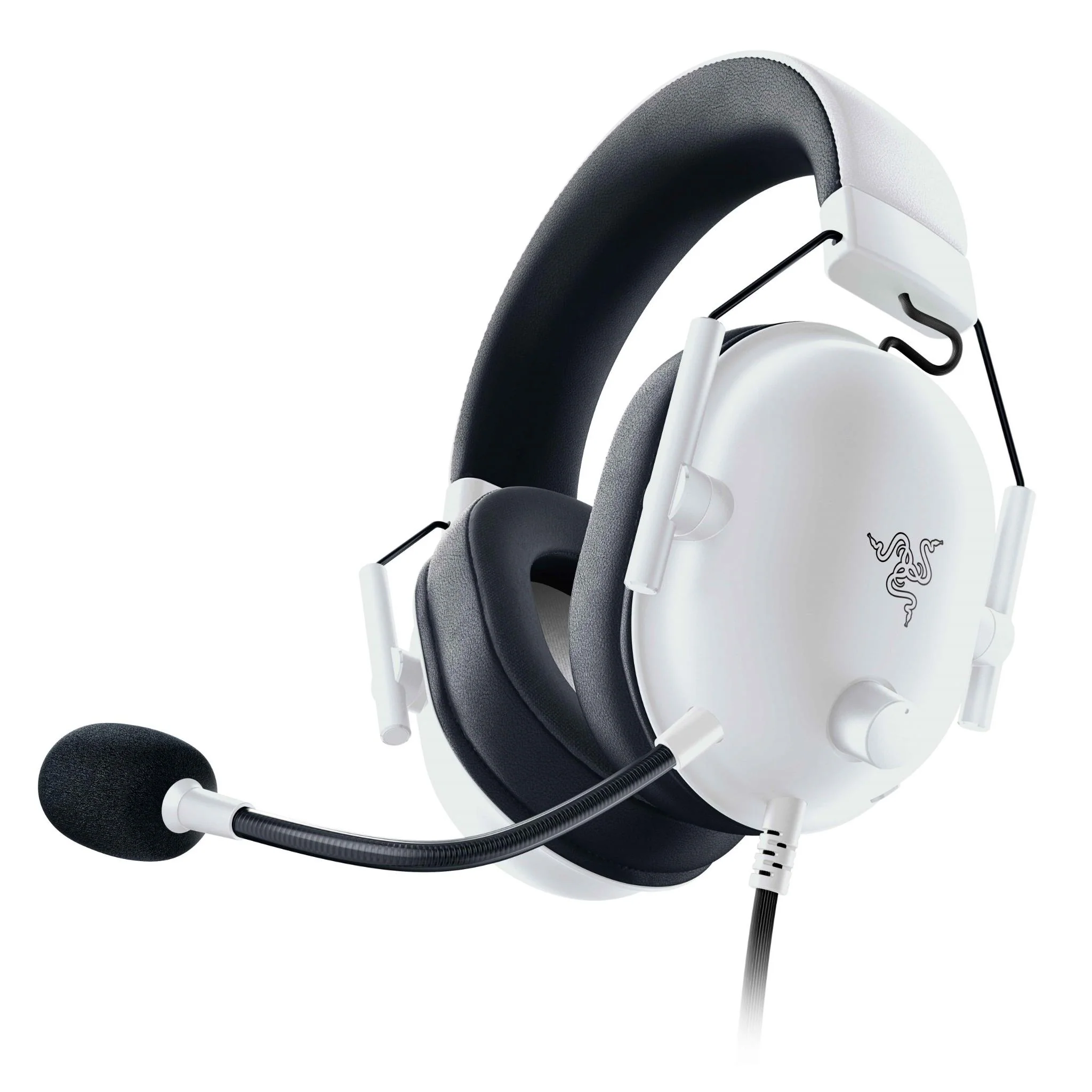 Razer BlackShark V2 X Wired Gaming Headset (White) - Image 4