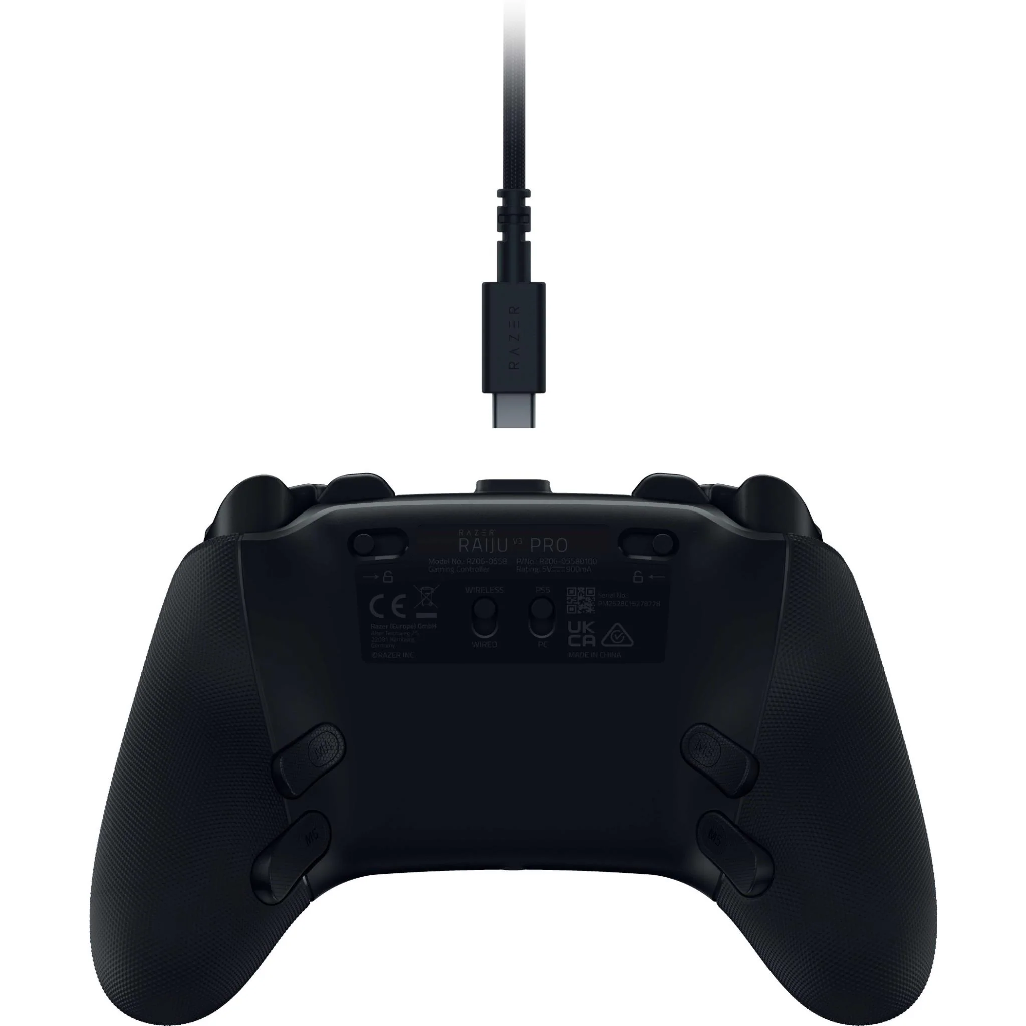 Razer Raiju V3 Pro Wireless Gaming Controller for PlayStation 5 & PC (Black) - Image 6