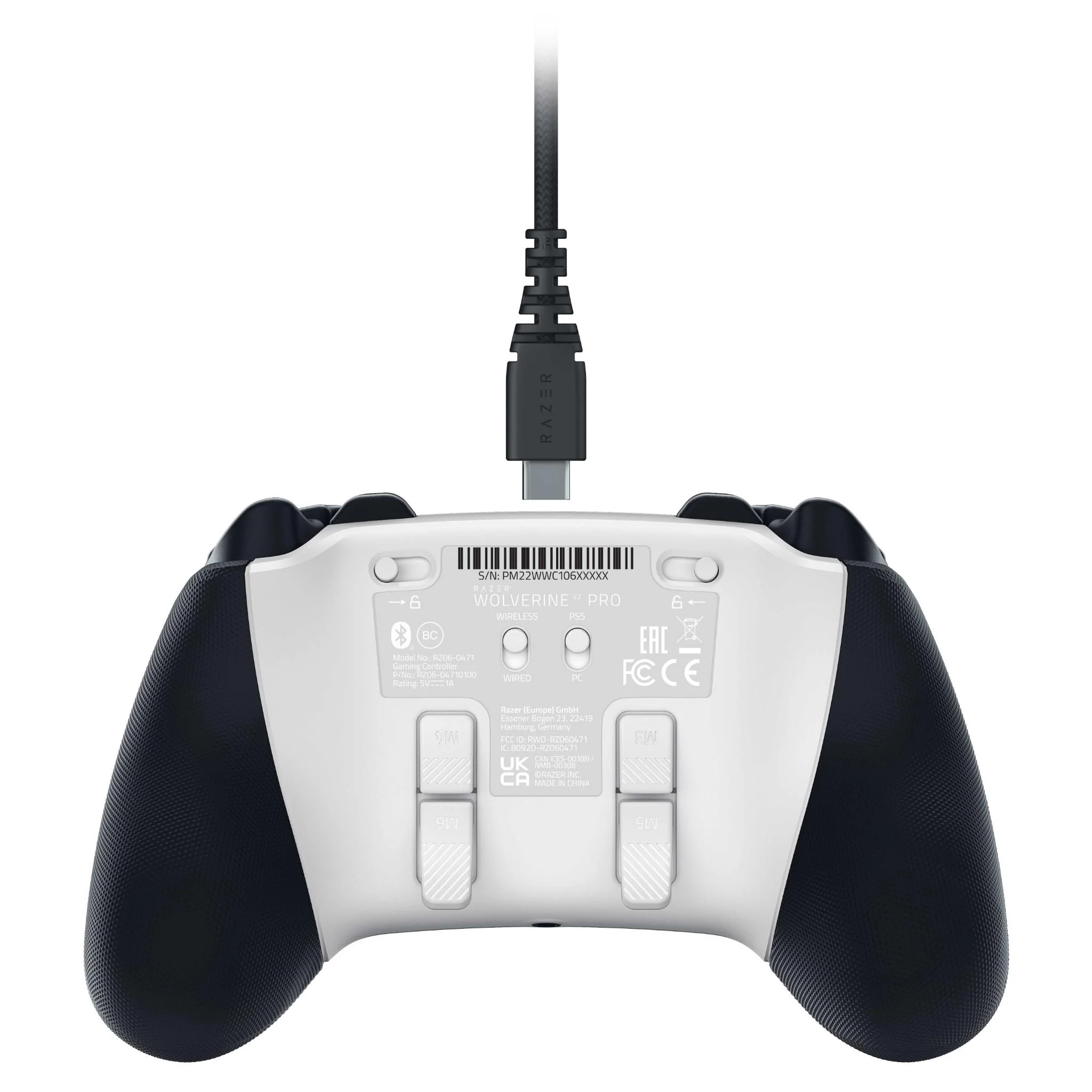 Razer Wolverine V2 Pro Wireless Gaming Controller for PlayStation 5 & PC (White) - Image 6