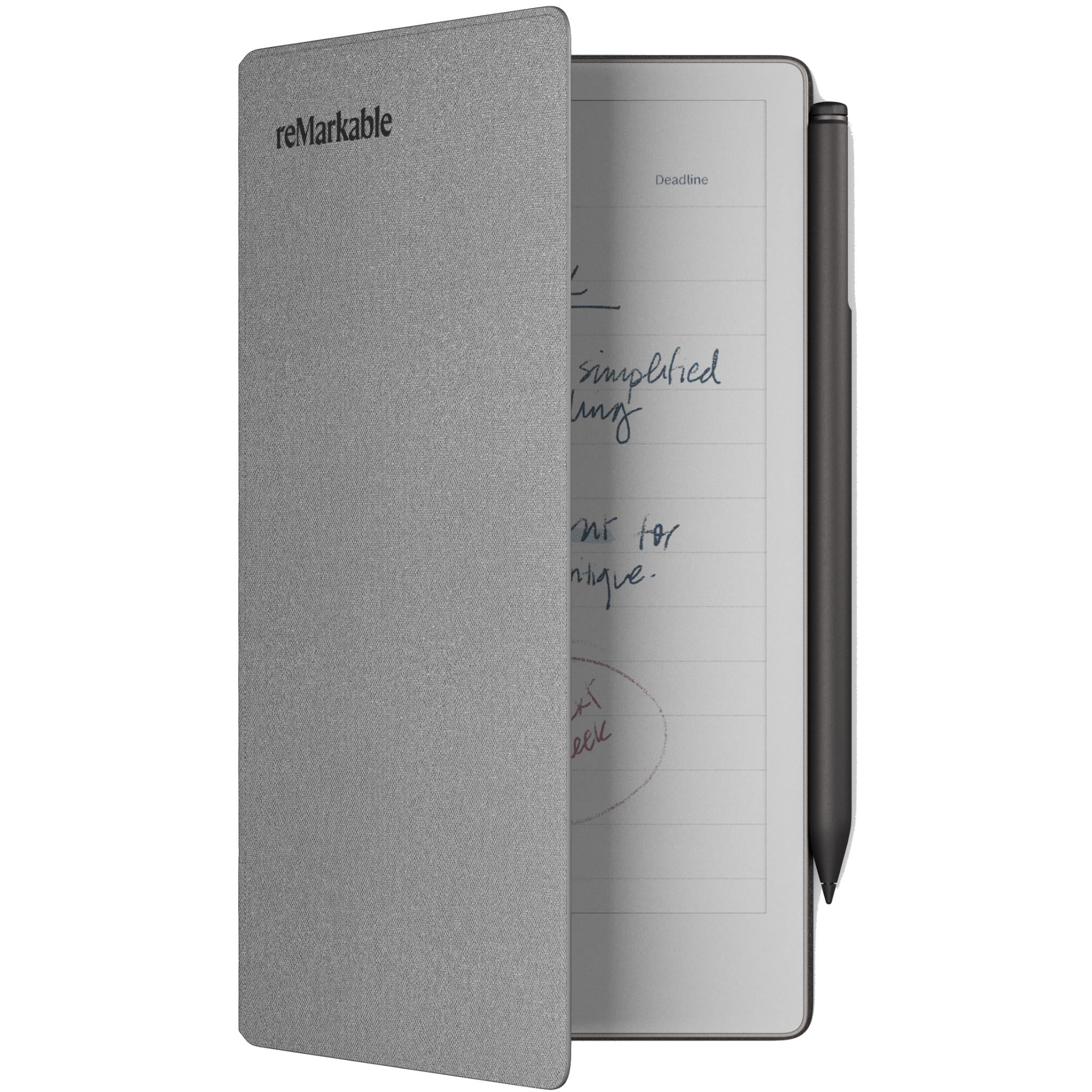 reMarkable PaperPro Move Book Folio Polymer Weave (Grey) - Image 2