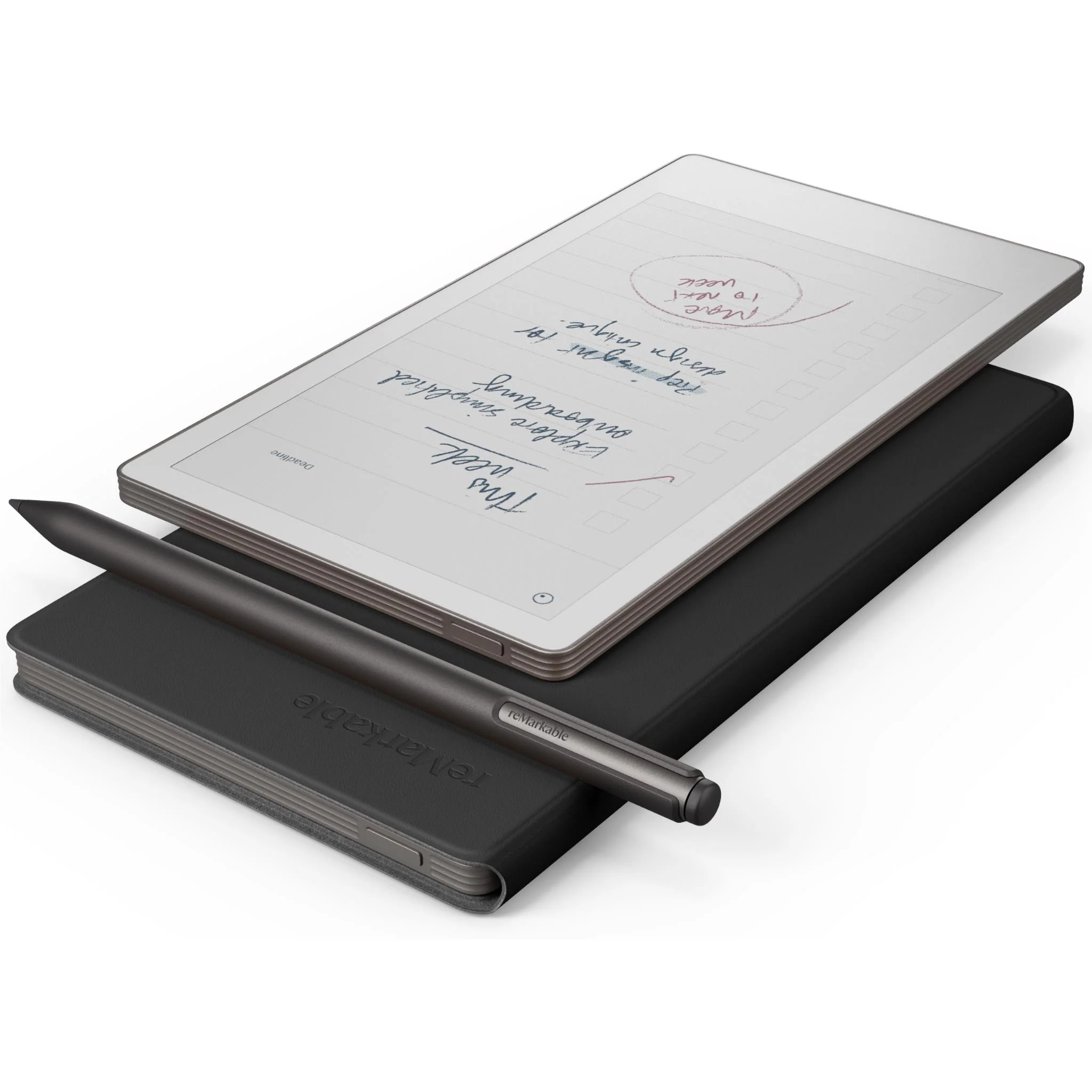 reMarkable PaperPro Move with MarkerPlus & Premium Leather Book Folio (Black) - Image 6