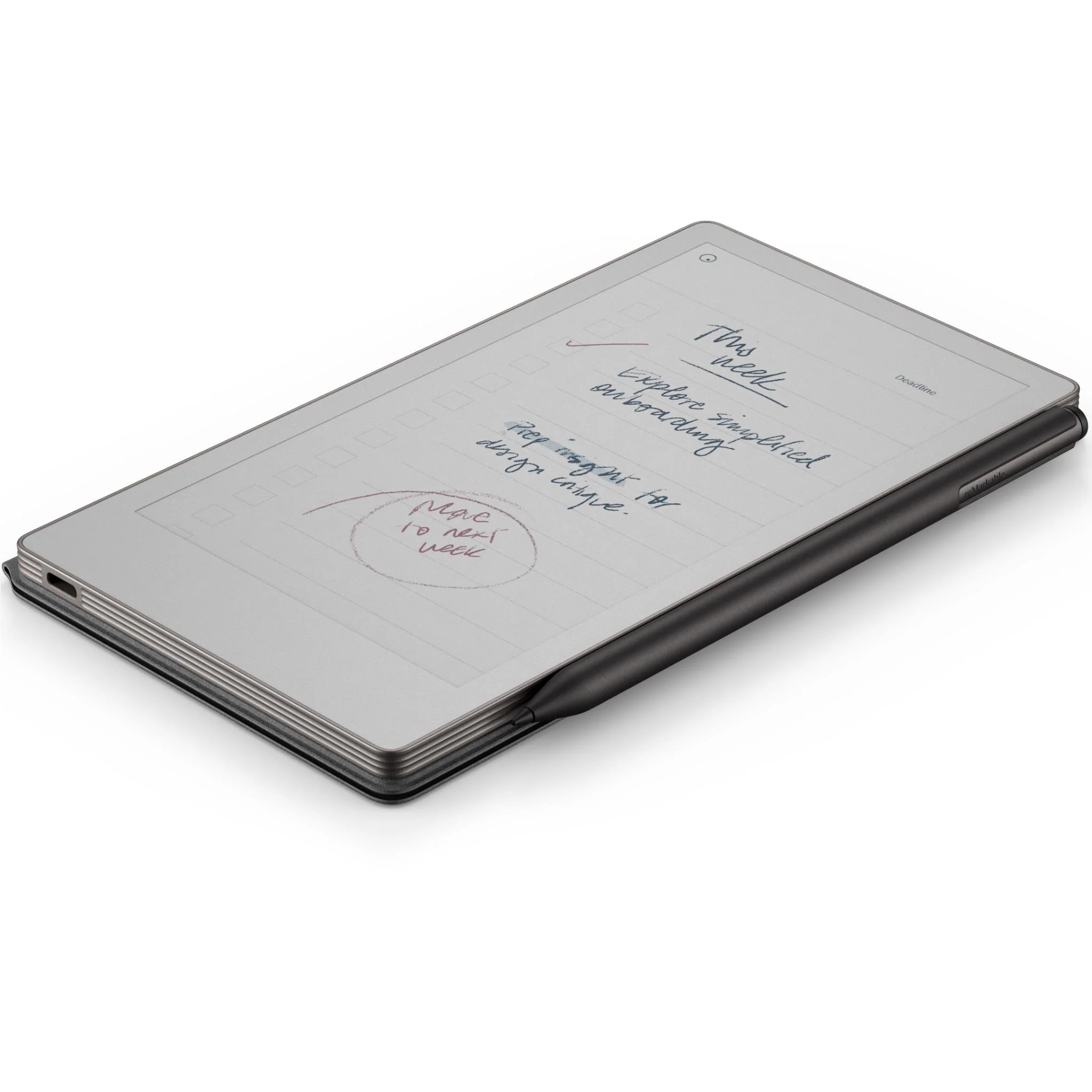 reMarkable PaperPro Move with MarkerPlus & Premium Leather Book Folio (Black) - Image 9