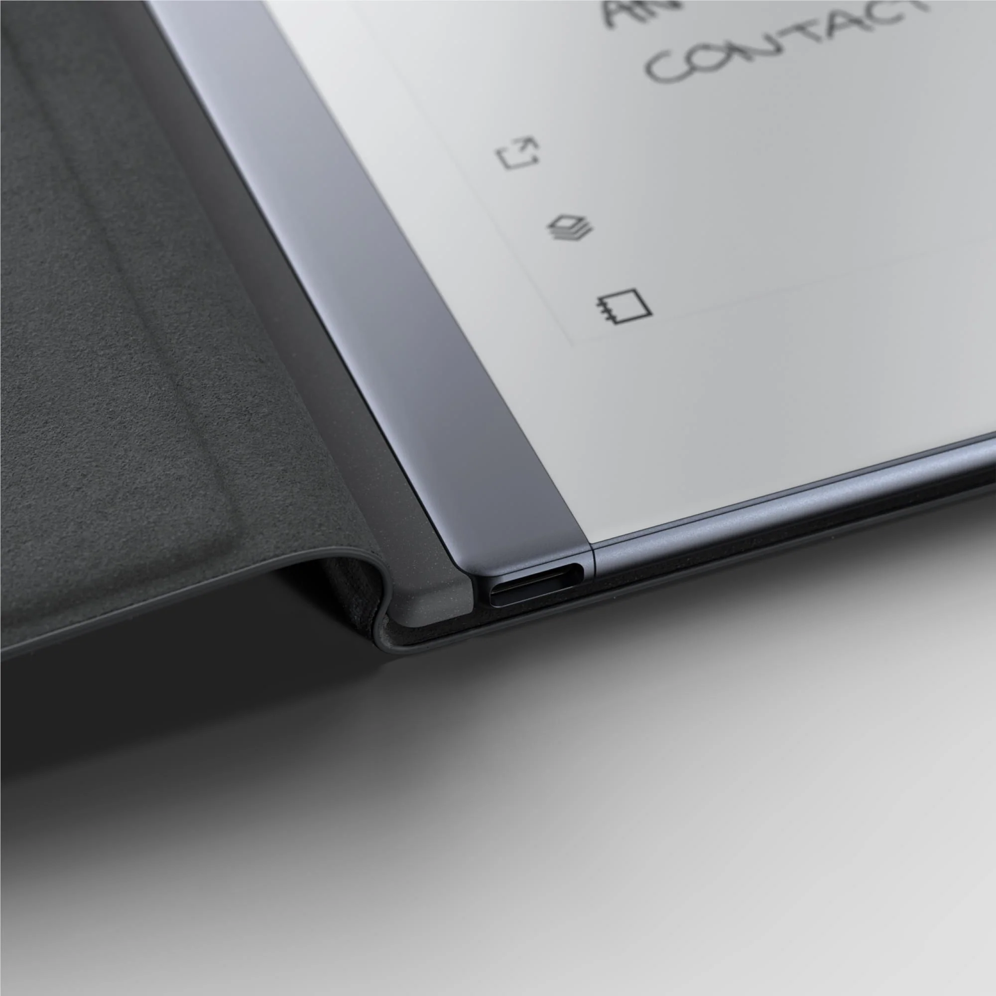 reMarkable Polymer Weave Book Folio for reMarkable 2 Paper Tablet (Grey) - Image 3