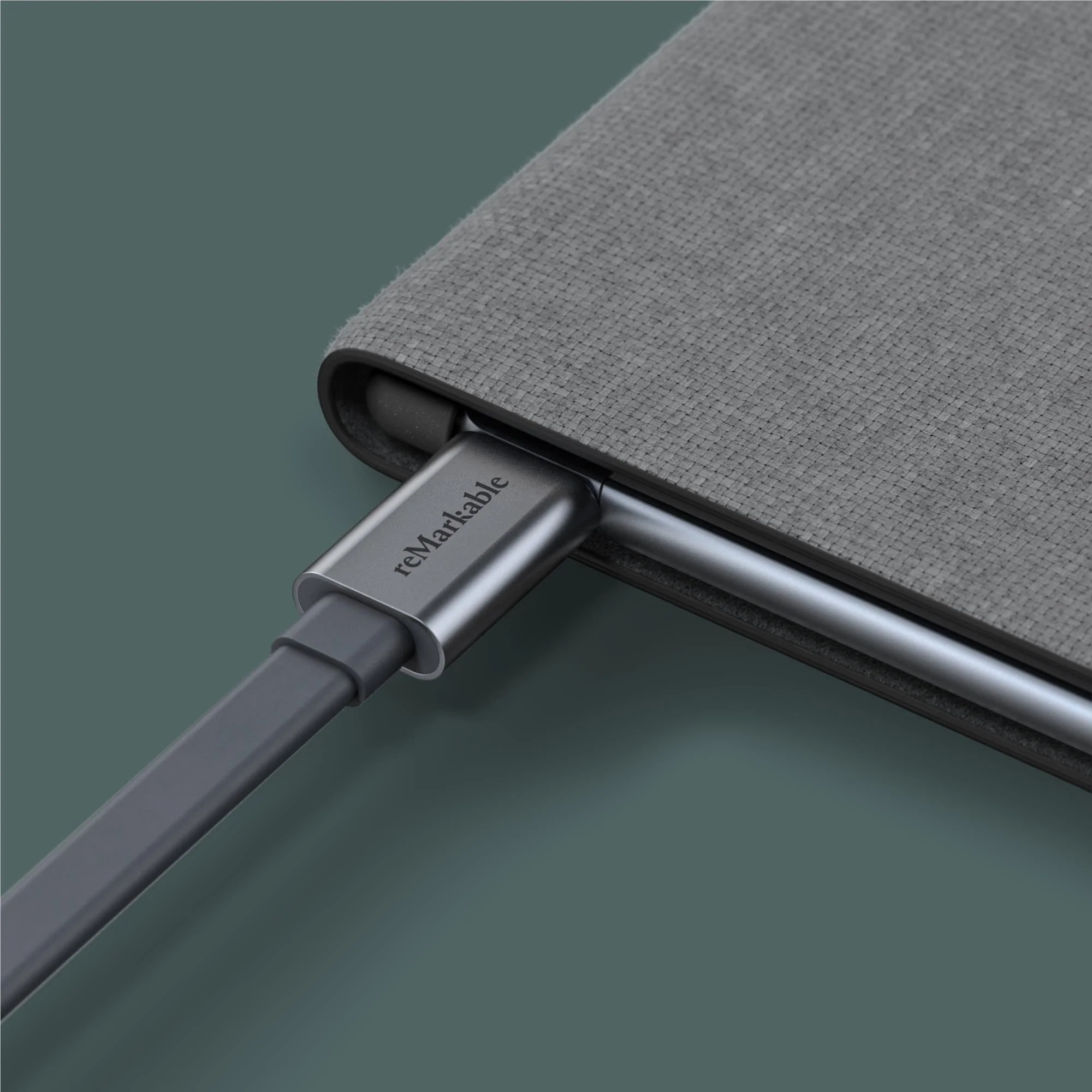 reMarkable Polymer Weave Book Folio for reMarkable 2 Paper Tablet (Grey) - Image 4