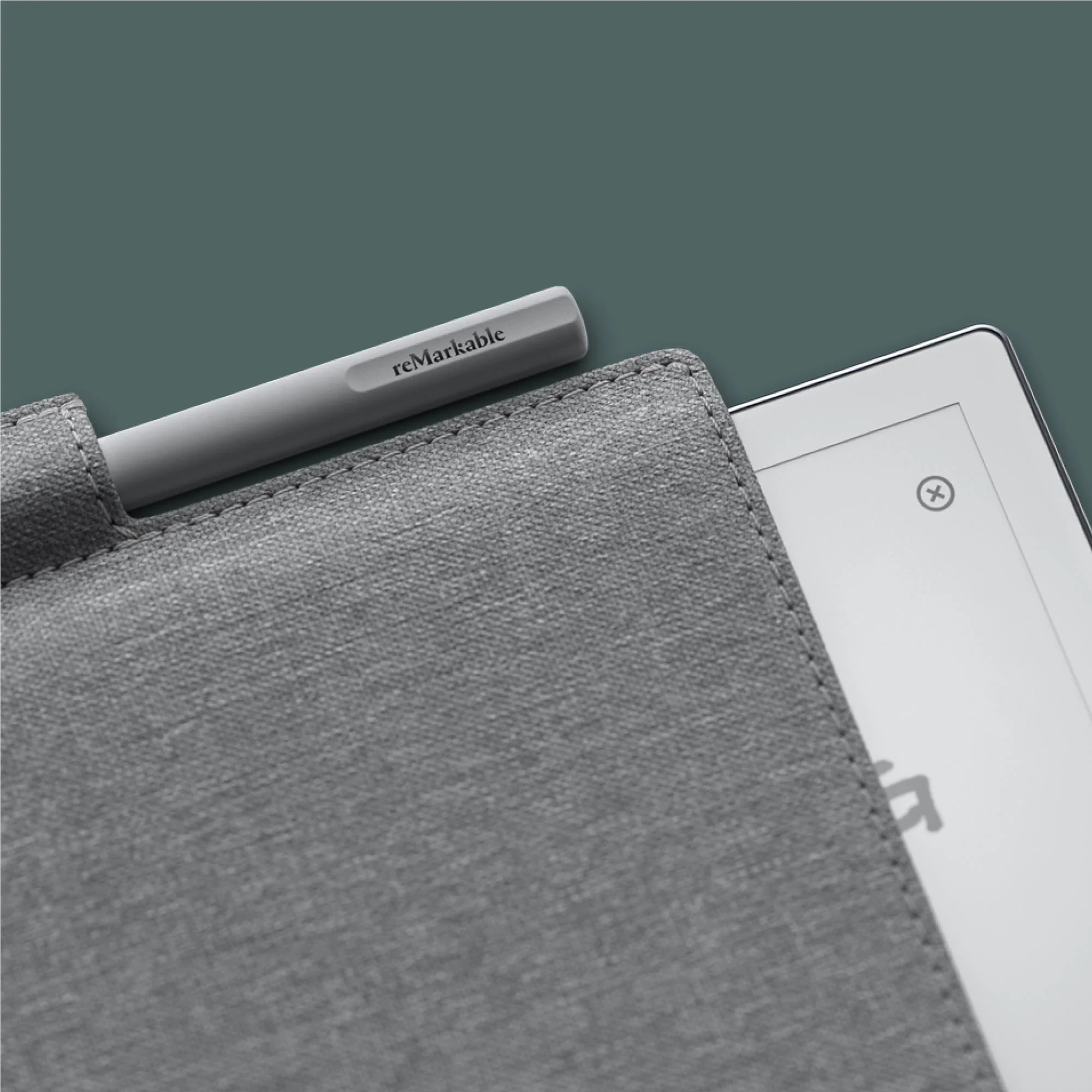 reMarkable Polymer Weave Folio Case for reMarkable 2 Paper Tablet (Grey) - Image 3