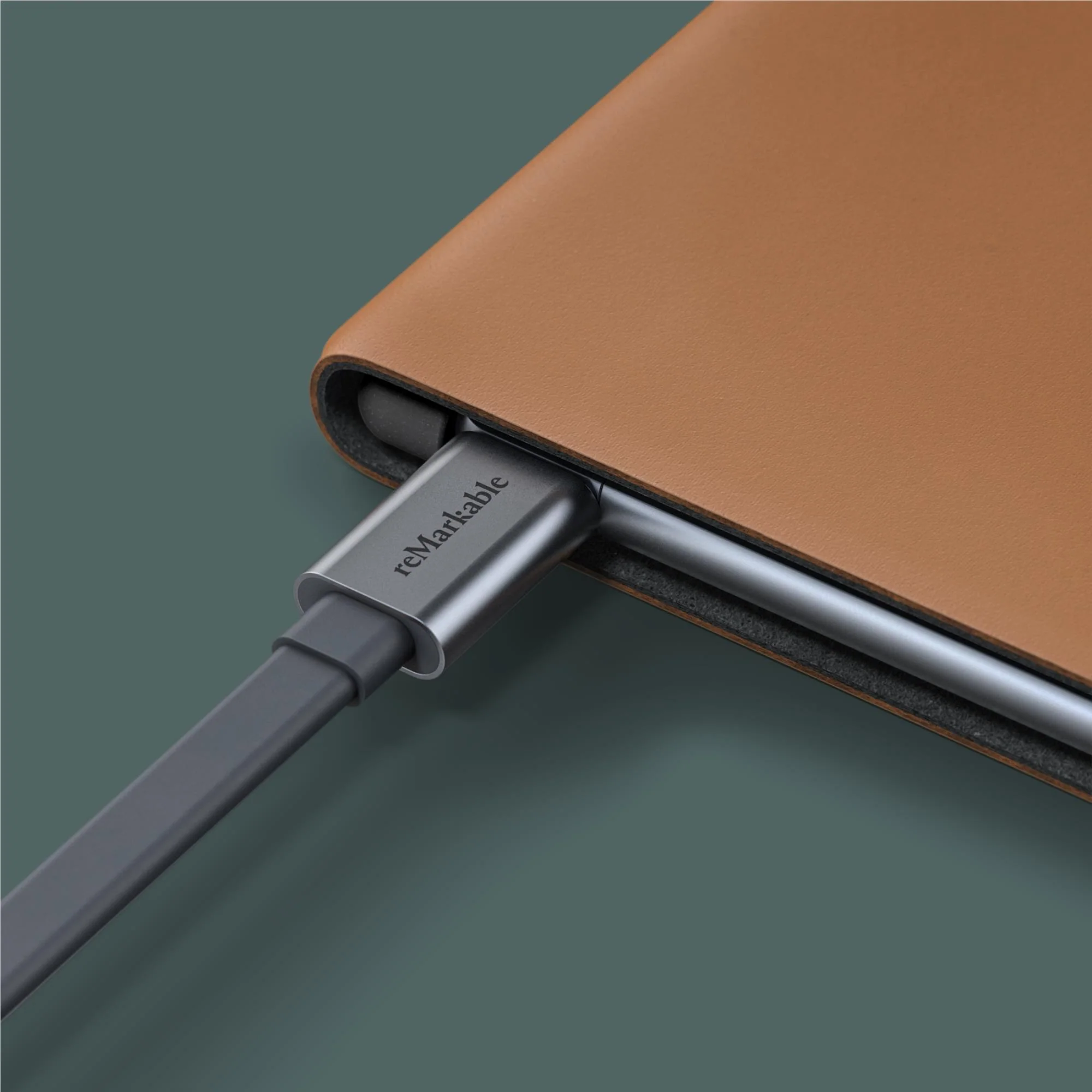 reMarkable Premium Leather Book Folio for reMarkable 2 Paper Tablet (Brown) - Image 4