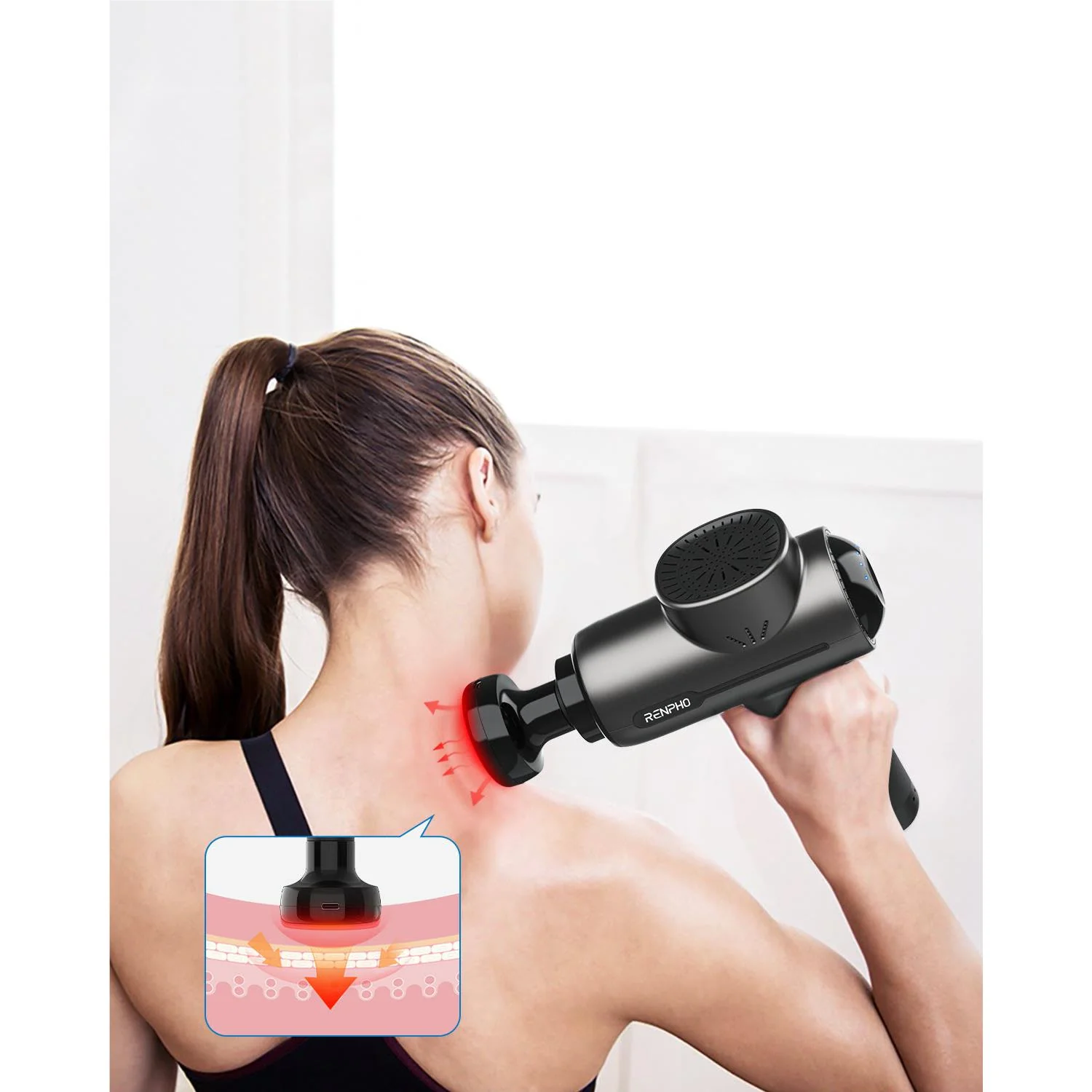 RENPHO R3 Massage Gun with Heat, Percussion Muscle Mini - Image 6
