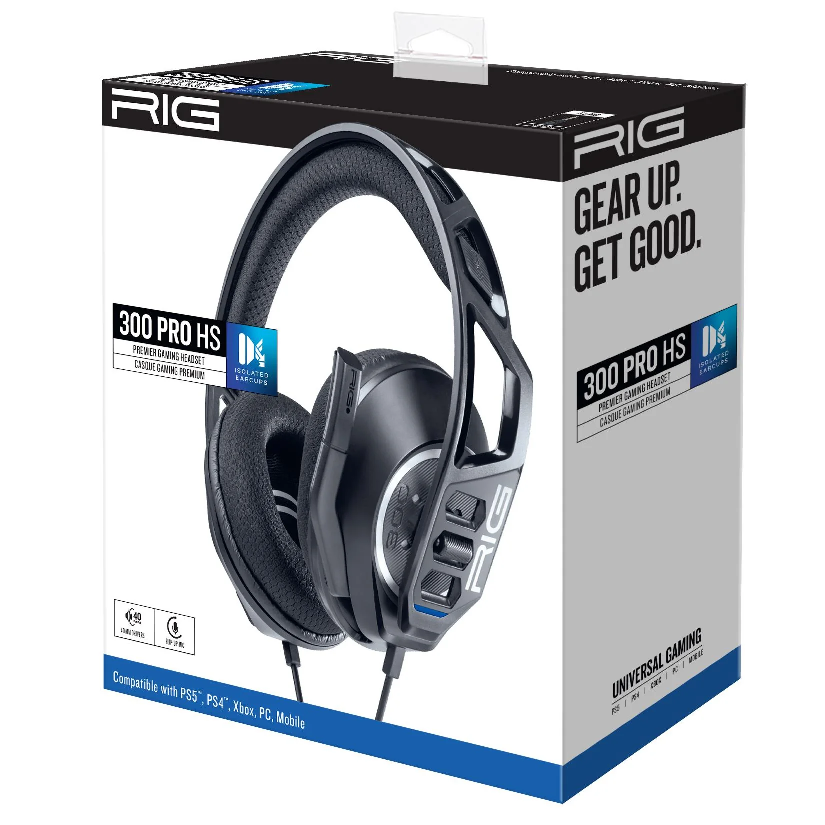 RIG 300 Pro HS Gaming Headset for PlayStation 5 (Black) - Image 3