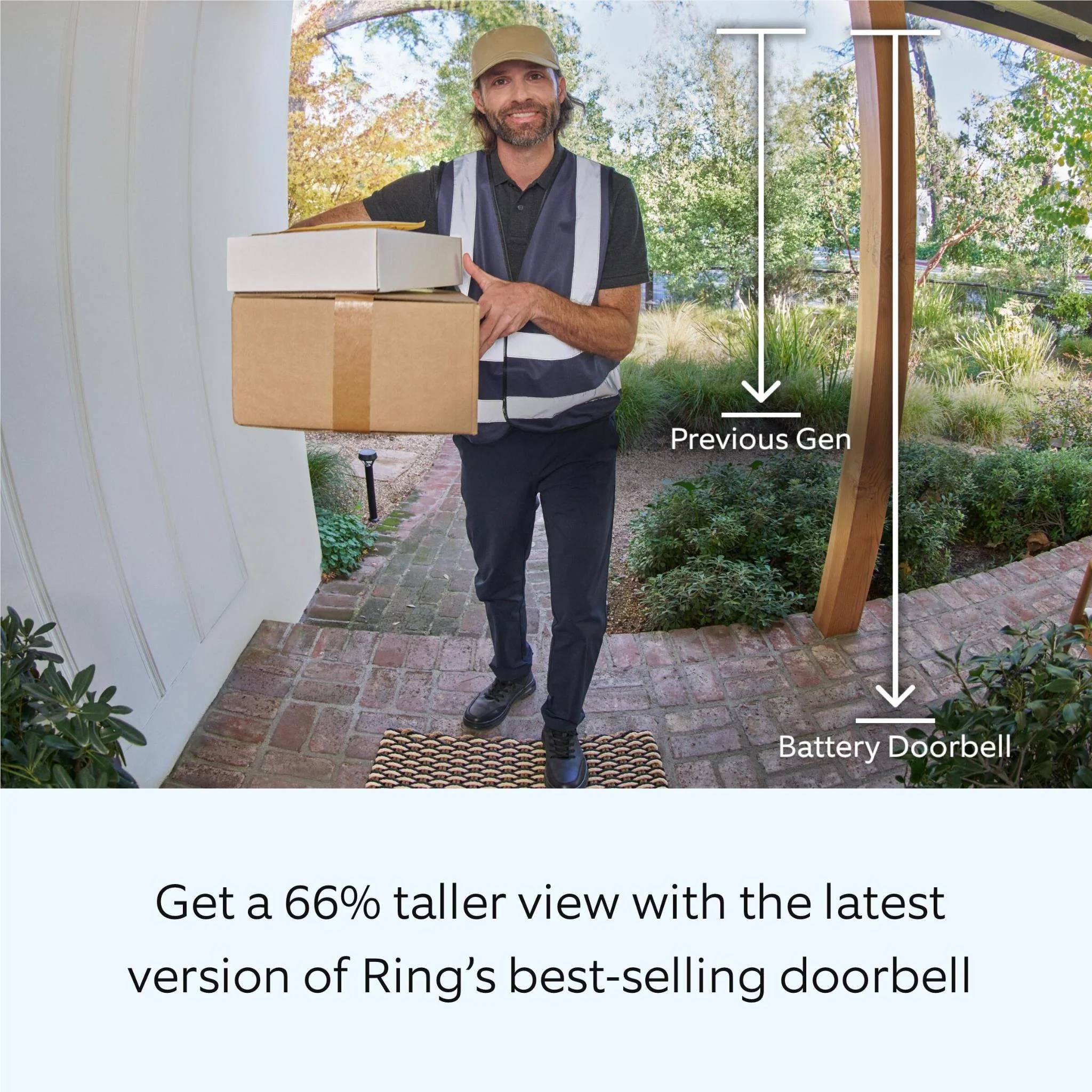 Ring Battery Video Doorbell (Venetian Bronze) - Image 2