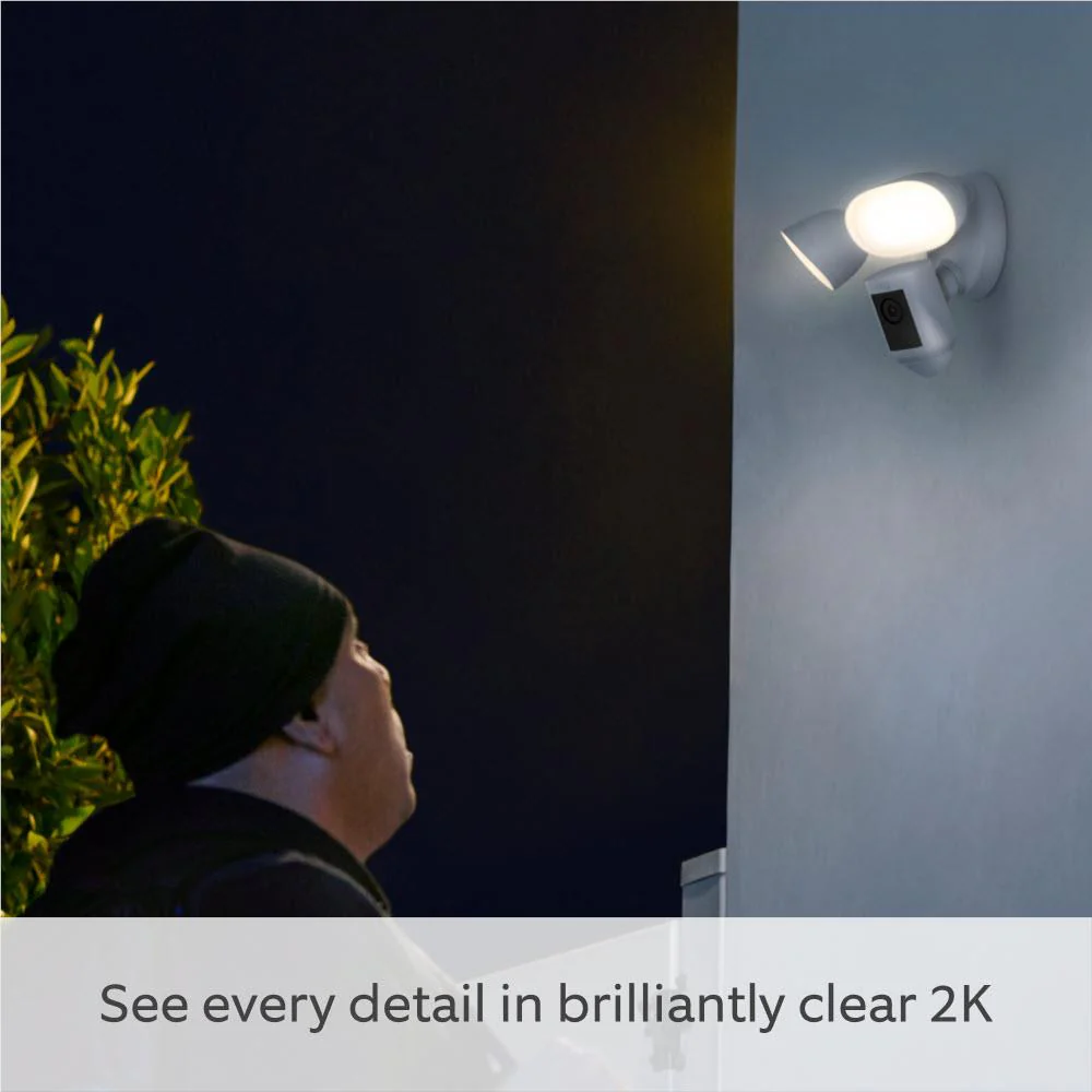 Ring Floodlight Security Camera Pro 2K Wired (Black) - Image 4
